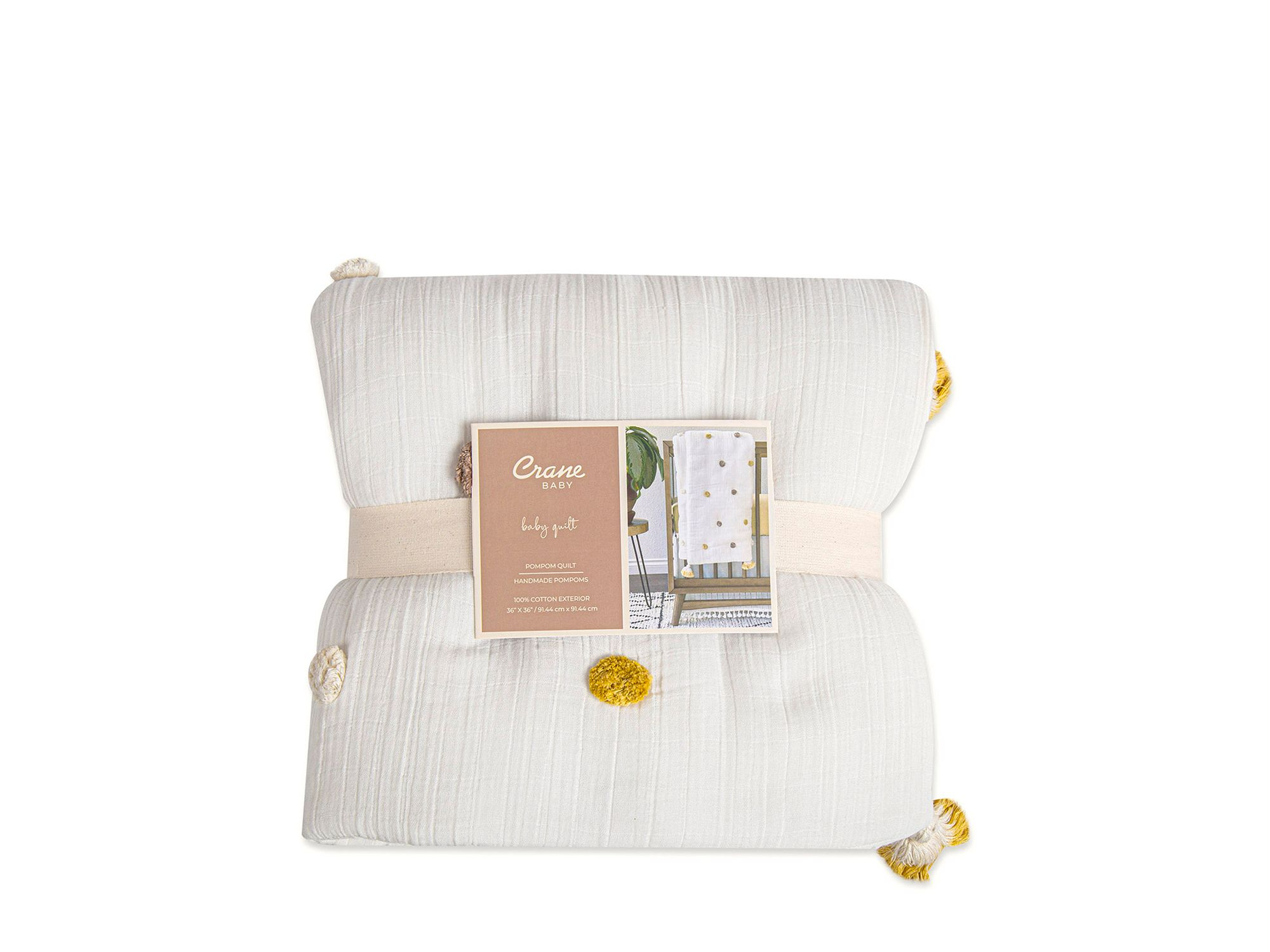 Kendi Pom Pom Quilted Blanket - Ages 0-36 Months — Image 6