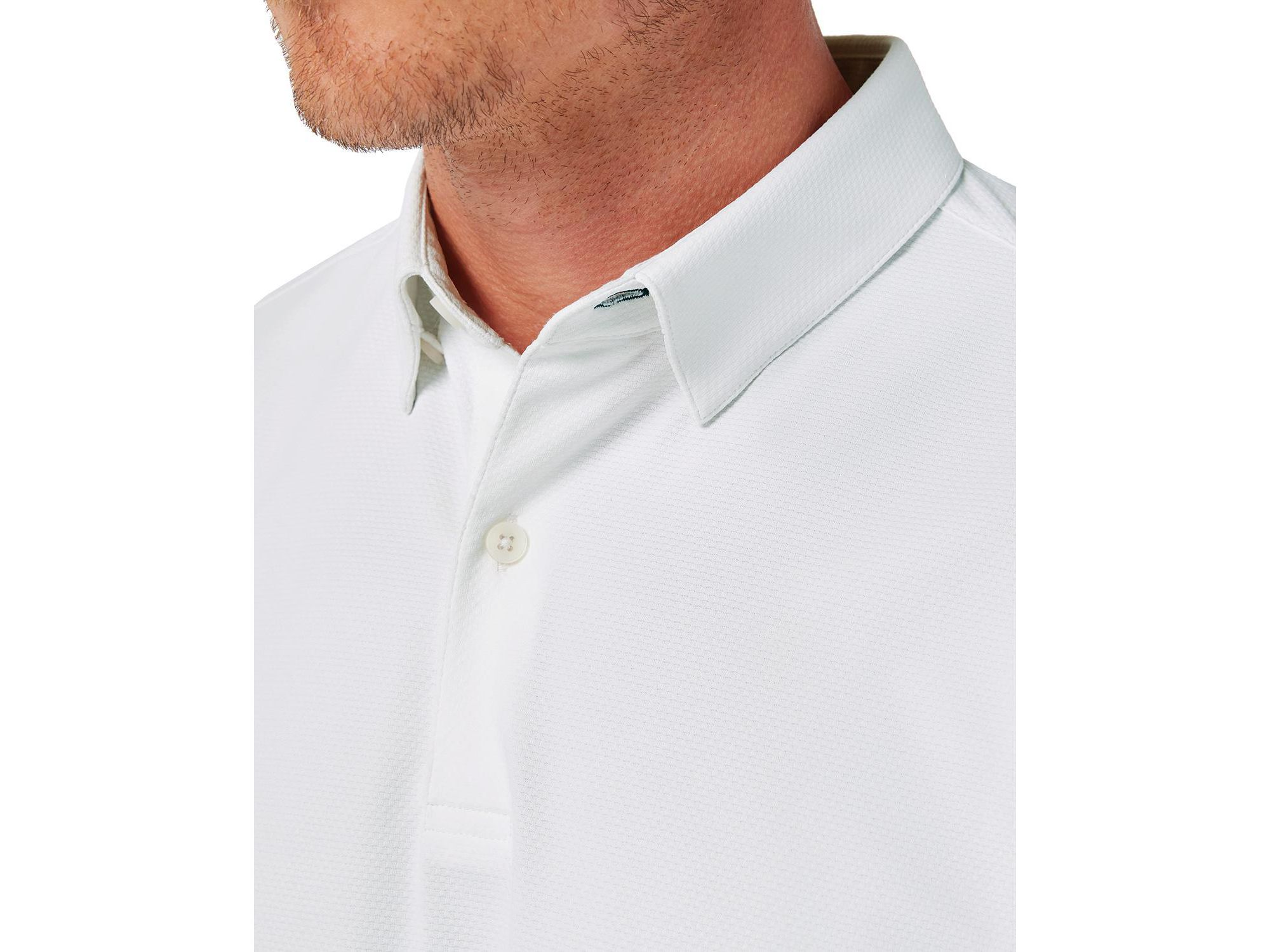 Halyard Short Sleeve Polo White — Image 3