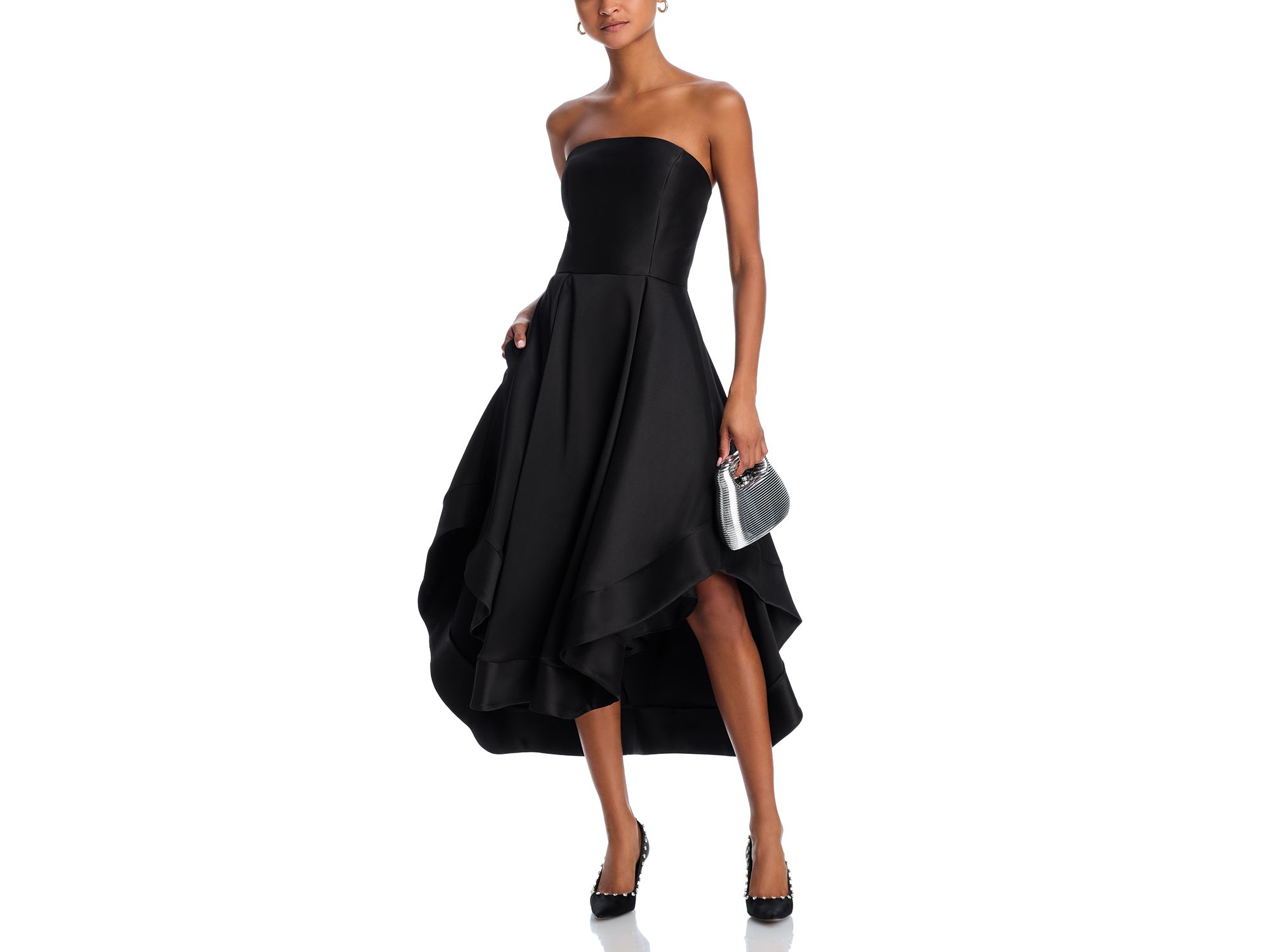 Mikado Strapless Midi Gown - Exclusive — Image 6