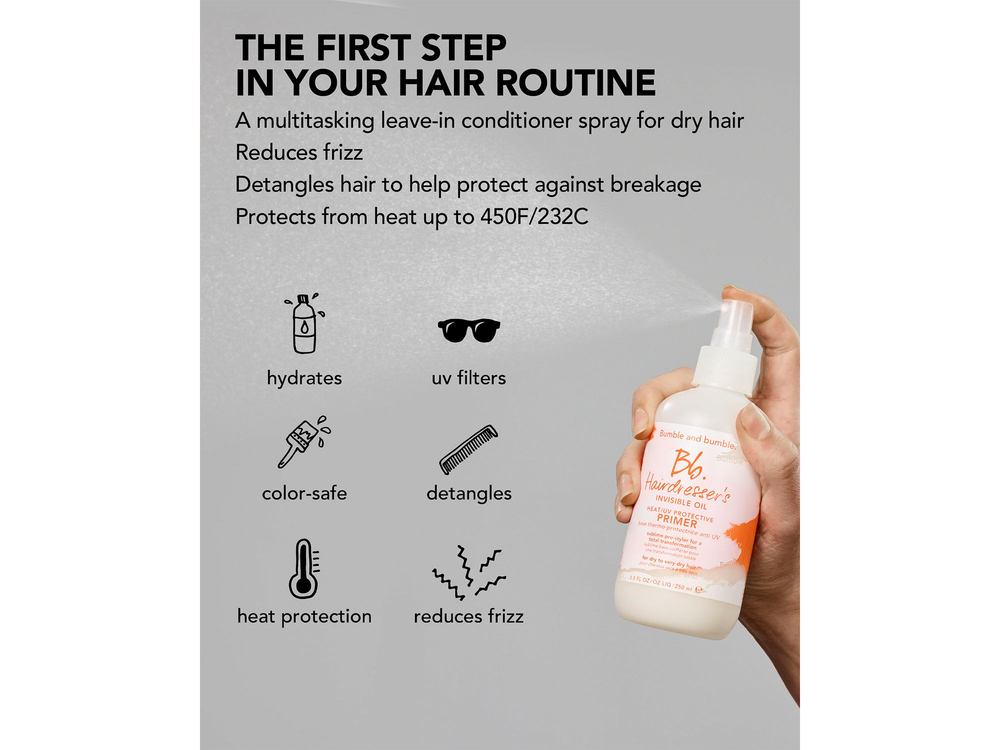 Hairdresser's Invisible Oil Heat/UV Protective Primer — Image 10