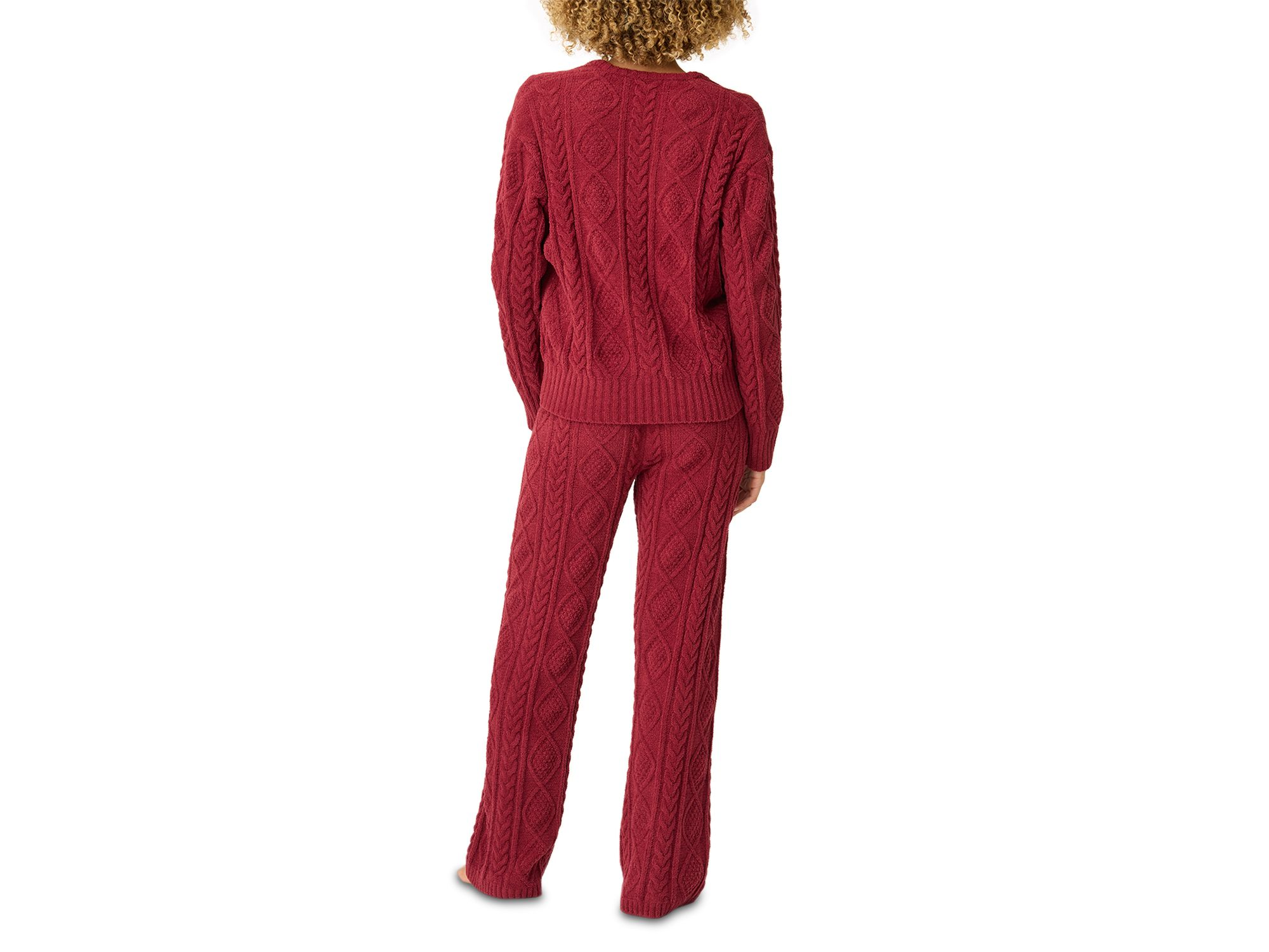 Cozy Chenille Cable-Knit Pajama Set — Image 3