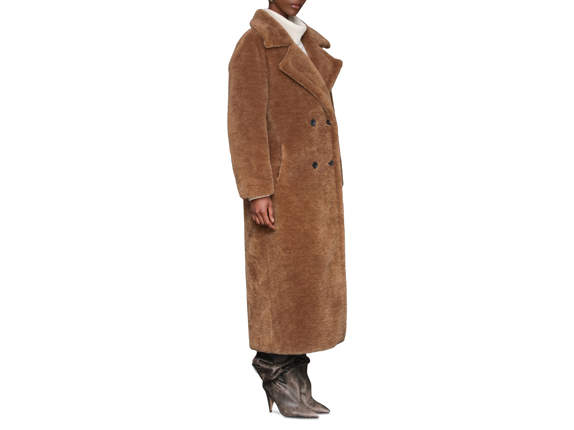Oversized Teddy Faux Fur Coat — Image 8