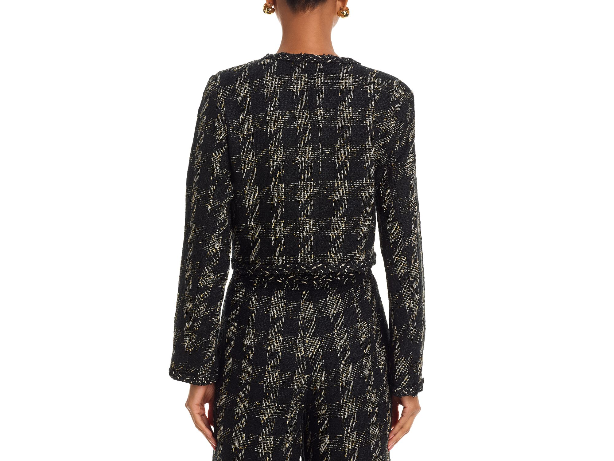 Metallic Tweed Blazer & Wide Leg Pants - Exclusive — Image 5