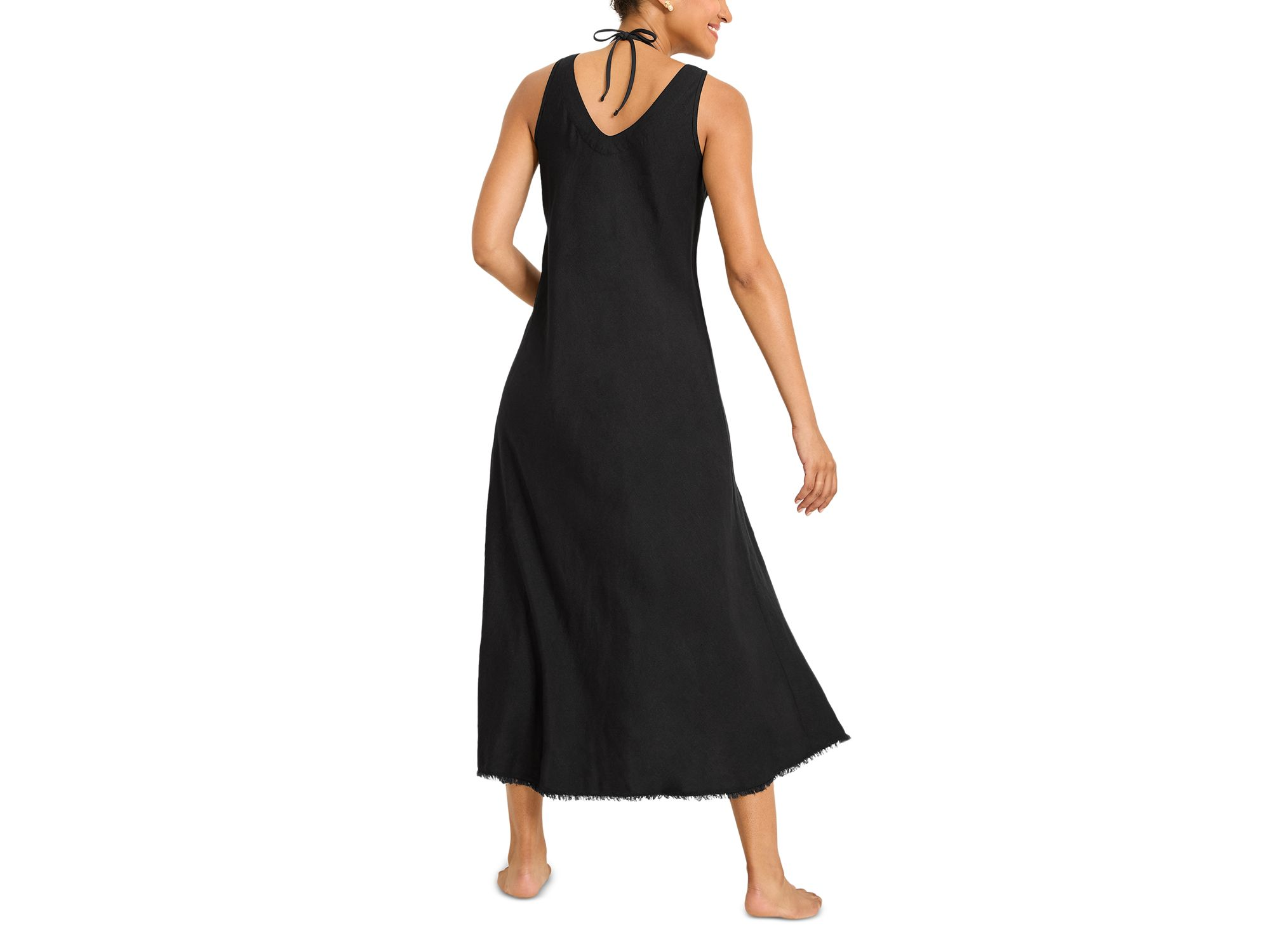 St Lucia Bias Cut Maxi Dress Swim Cover-Up — Image 3