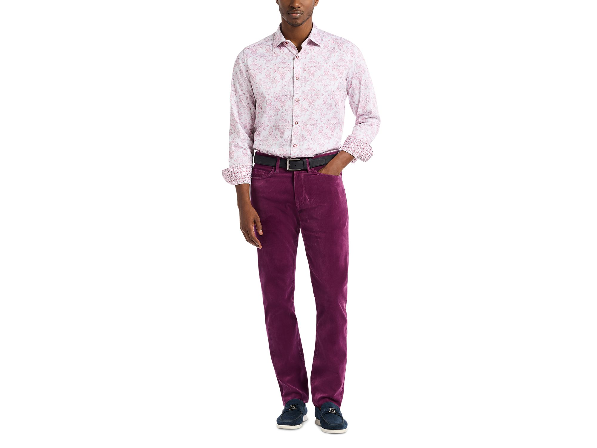 Celestial Straight Fit Velvet Pants — Image 5
