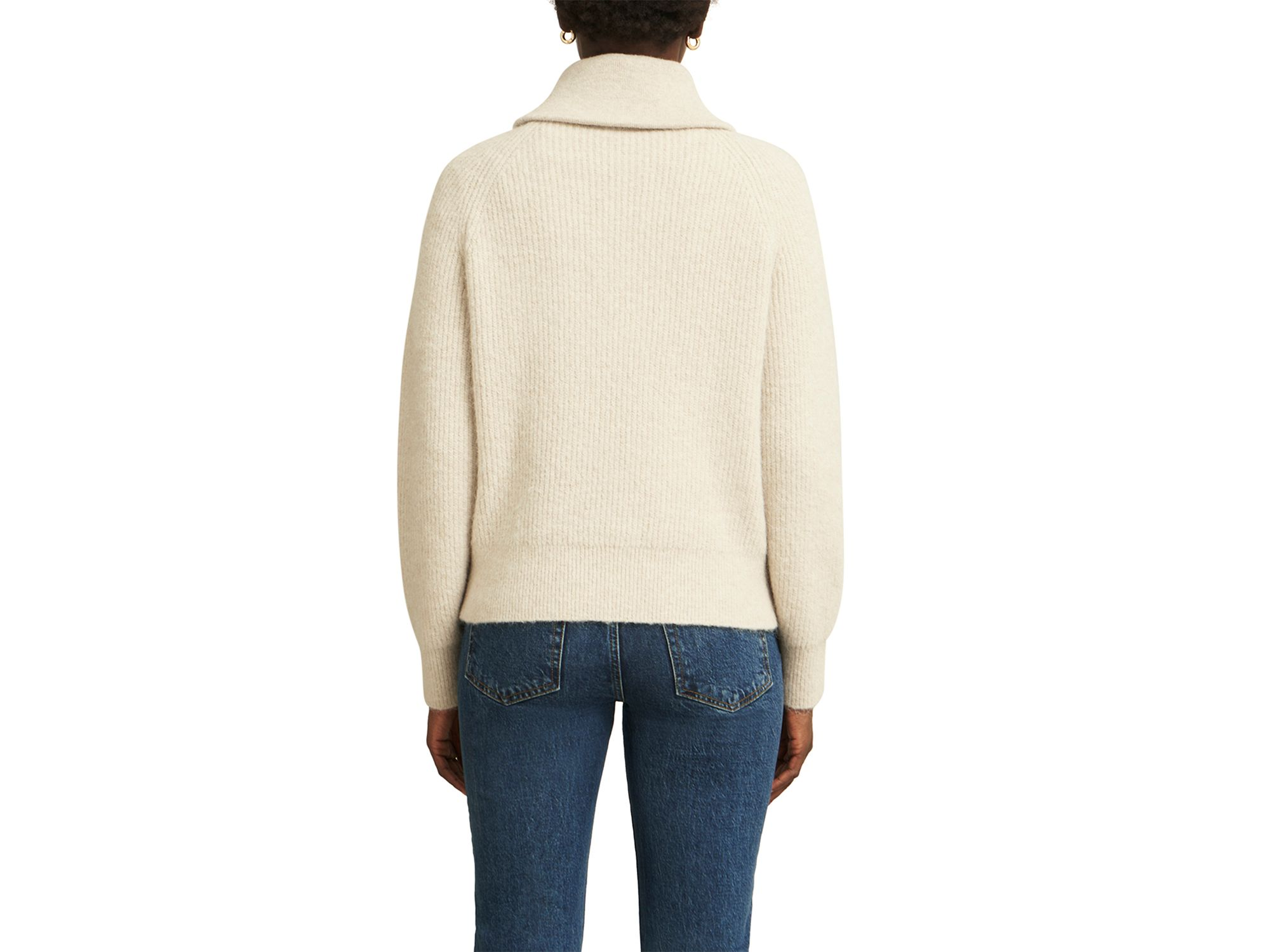 Sandy Roll Neck Zip Sweater — Image 3
