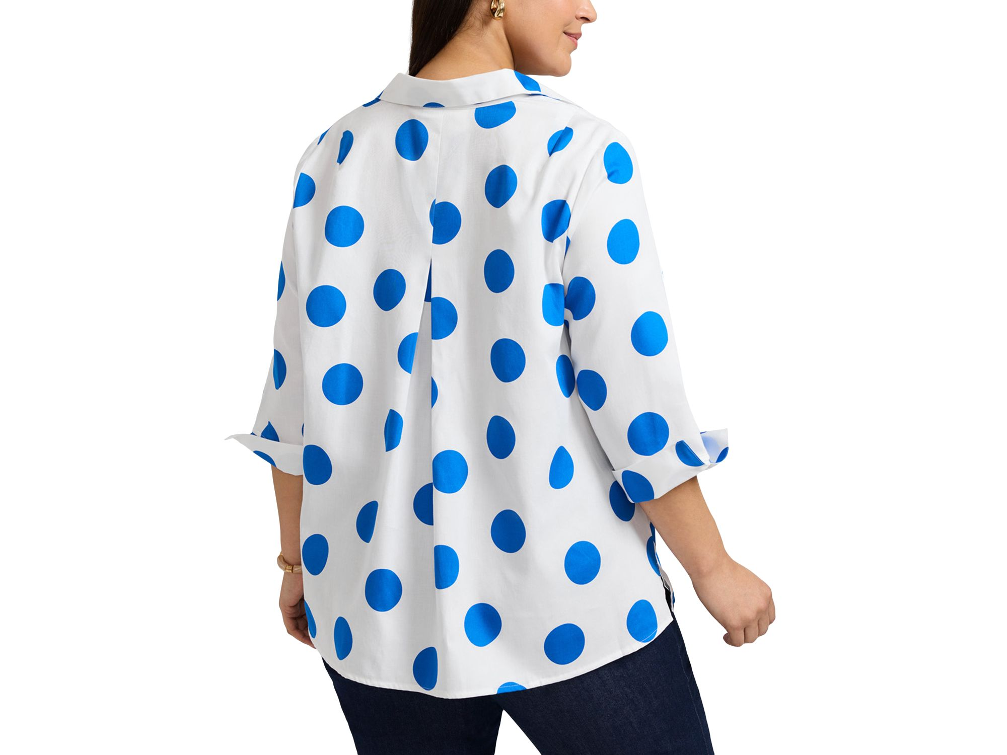 Agnes 3/4 Sleeved Dot Shirt — Image 5