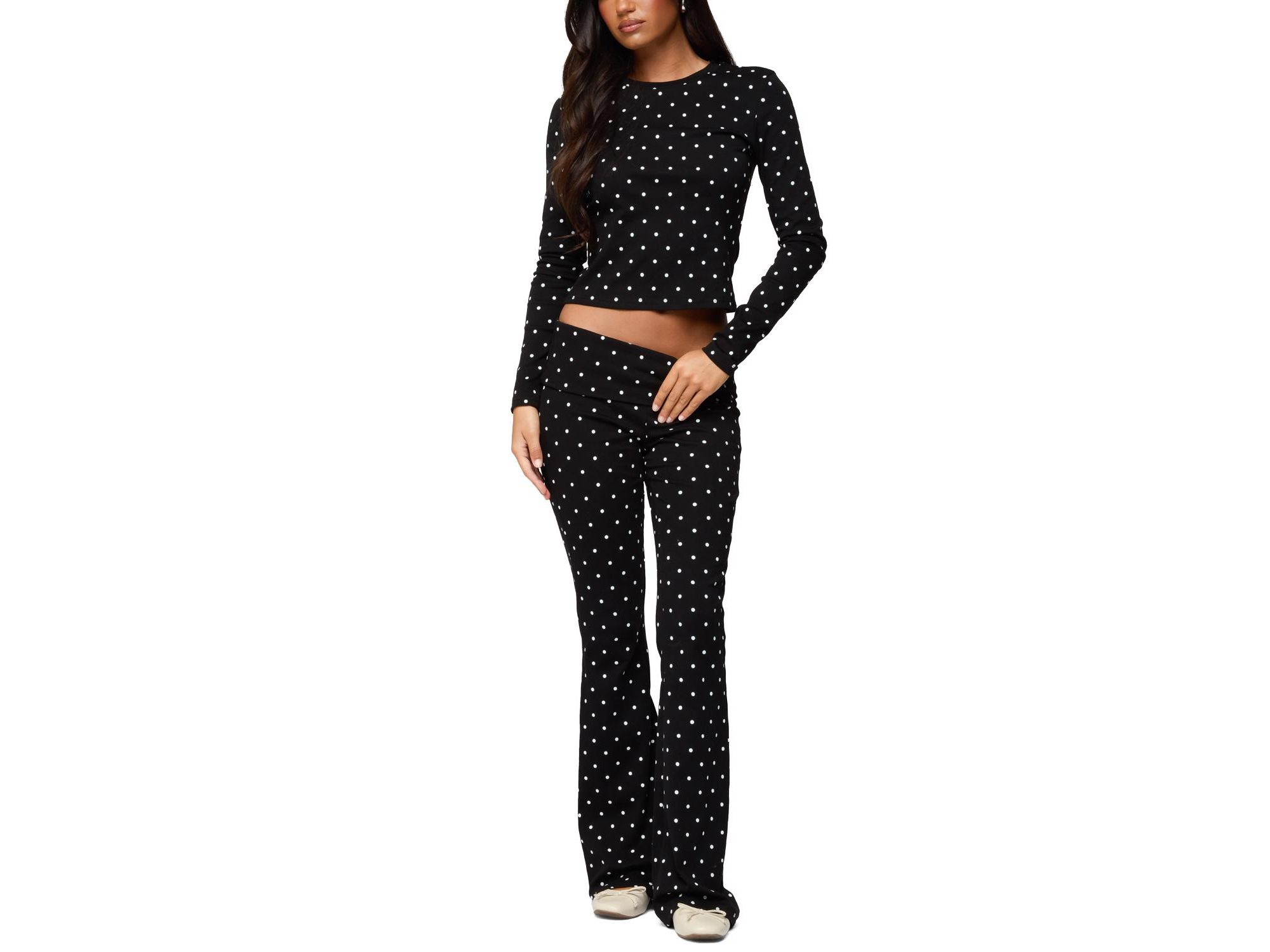 Daliya Polka Dot Long Sleeve Top — Image 5