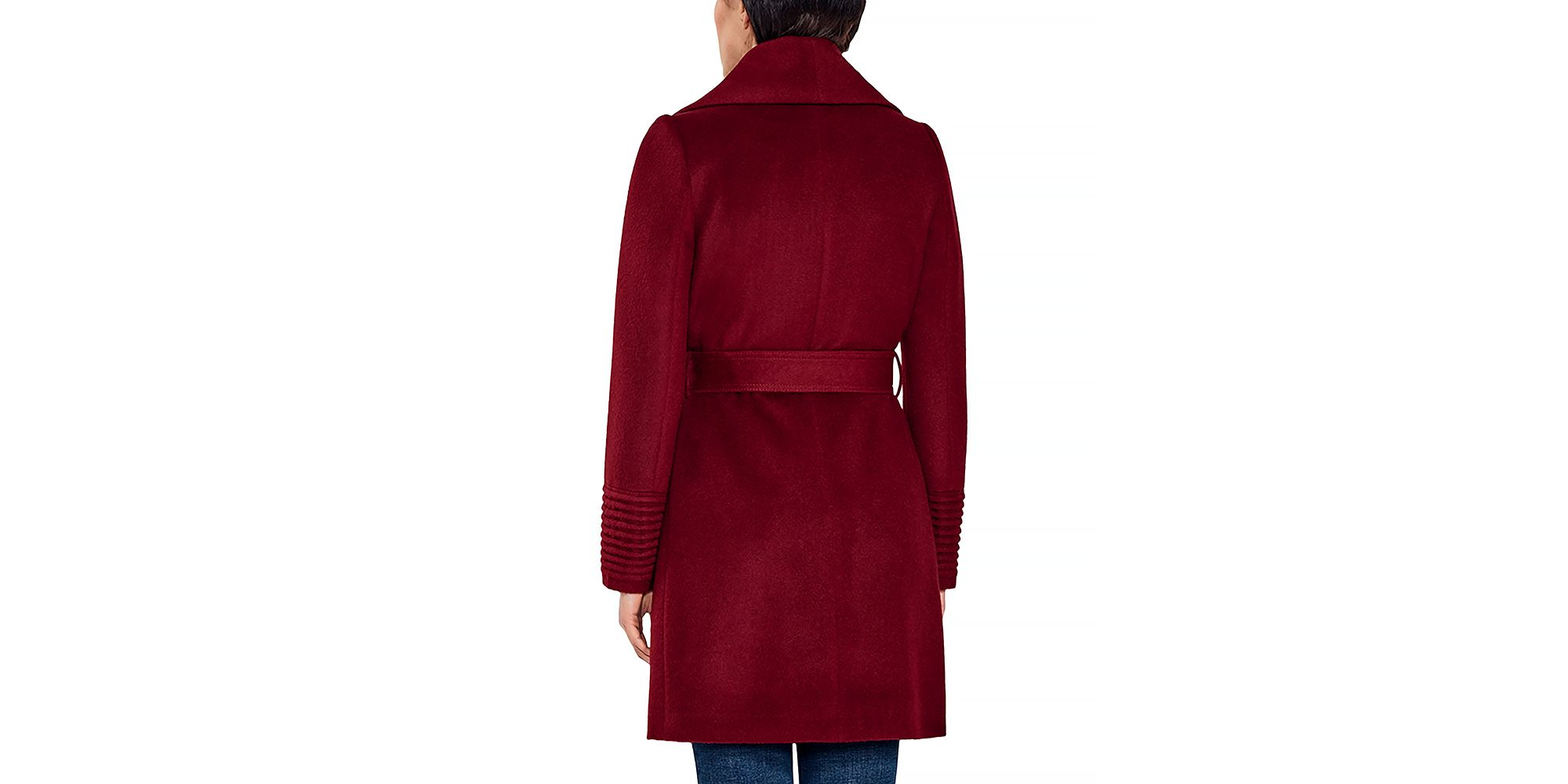 Shawl Collar Wrap Coat — Image 3