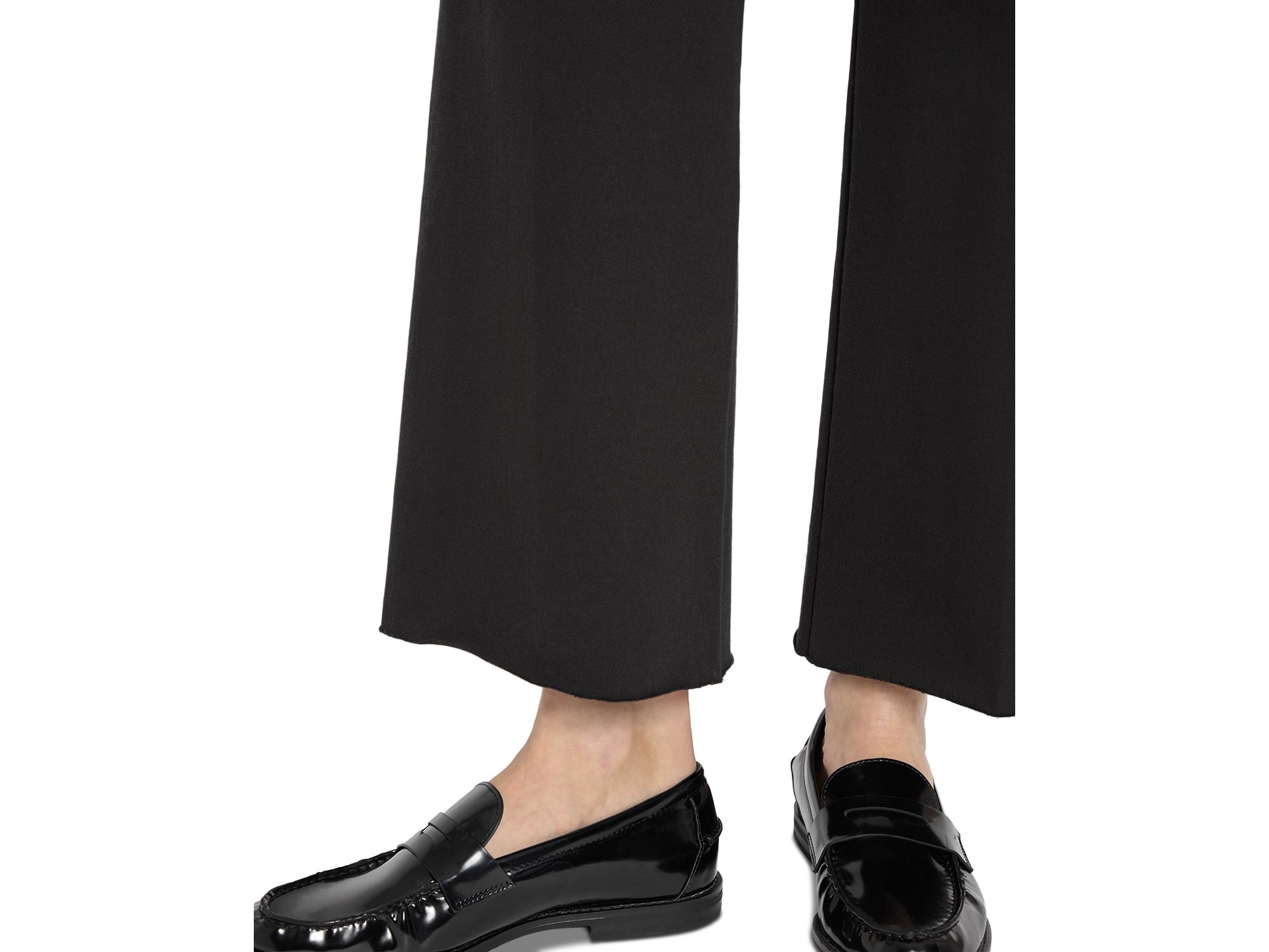 Erin High Rise Ankle Wide Leg Jeans in Black — Image 3