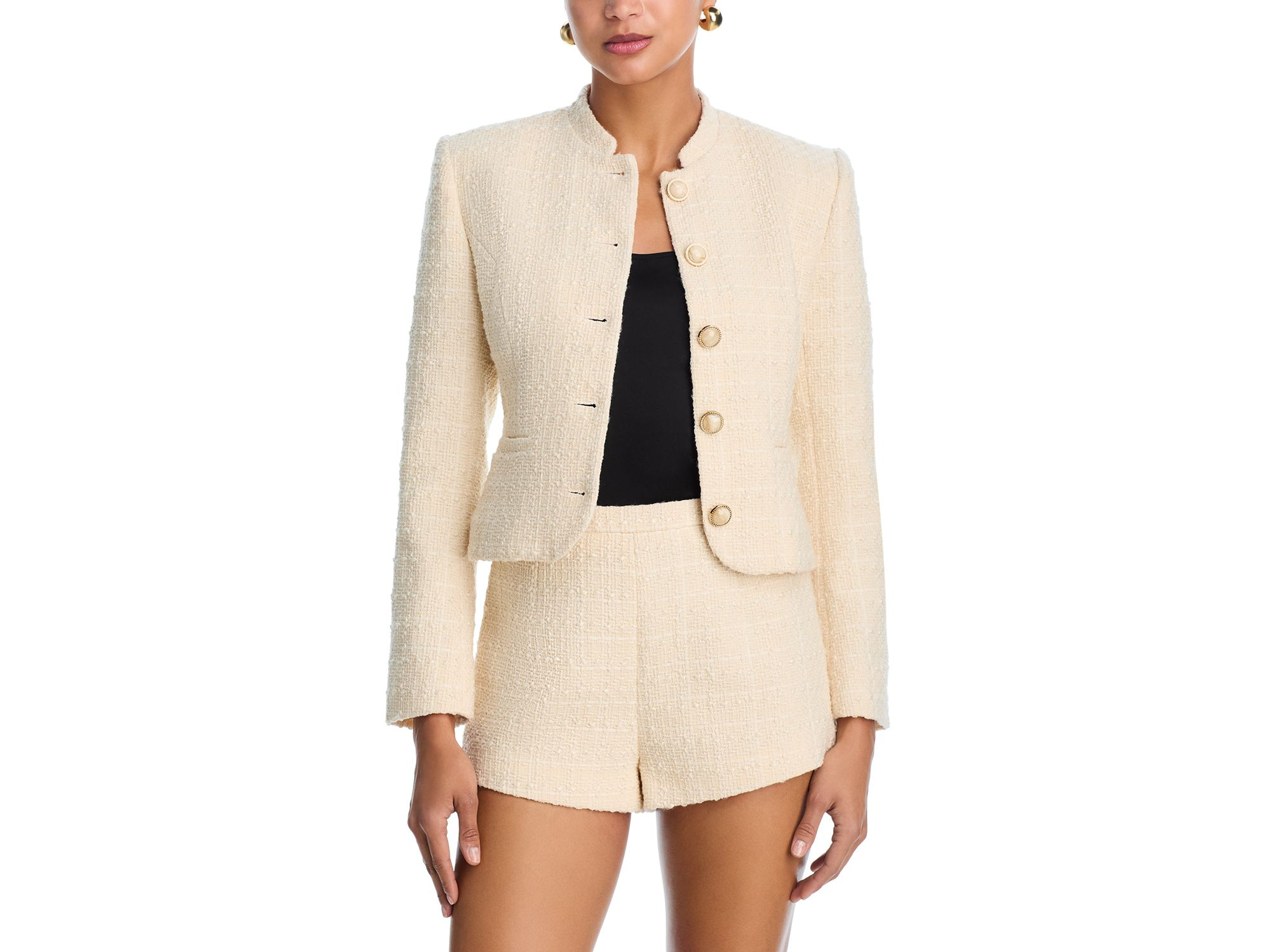 Structured Tweed Slim Fit Jacket & Structured Tweed Curved Shorts — Image 6