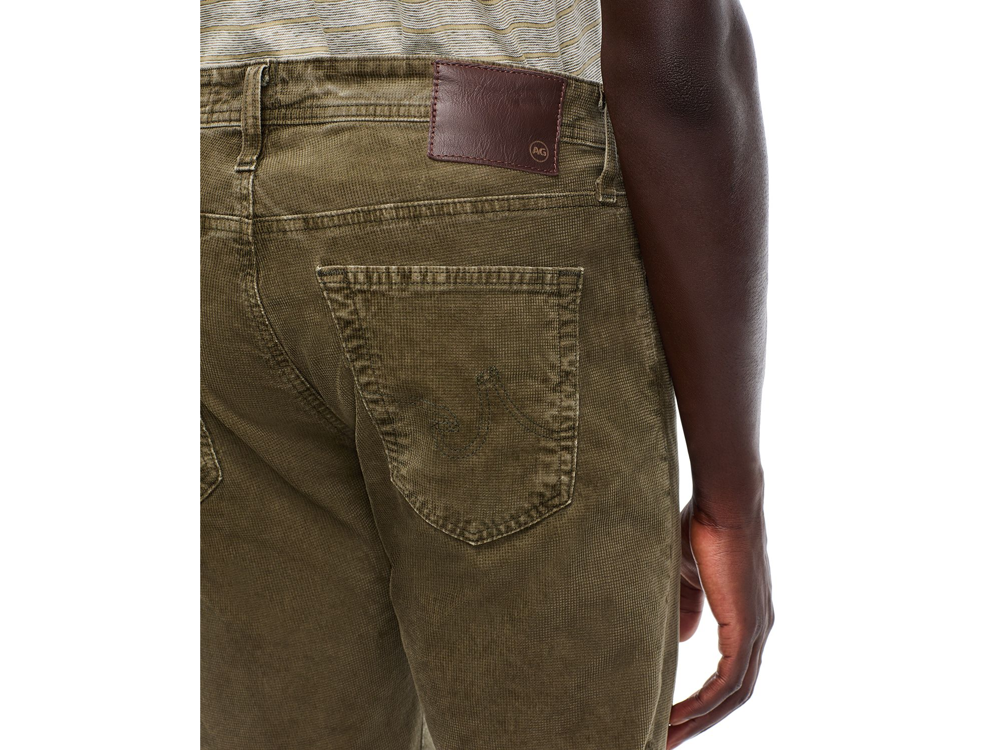 Tellis 32" Slim Fit Cross Hatch Corduroy Pants - Exclusive — Image 3