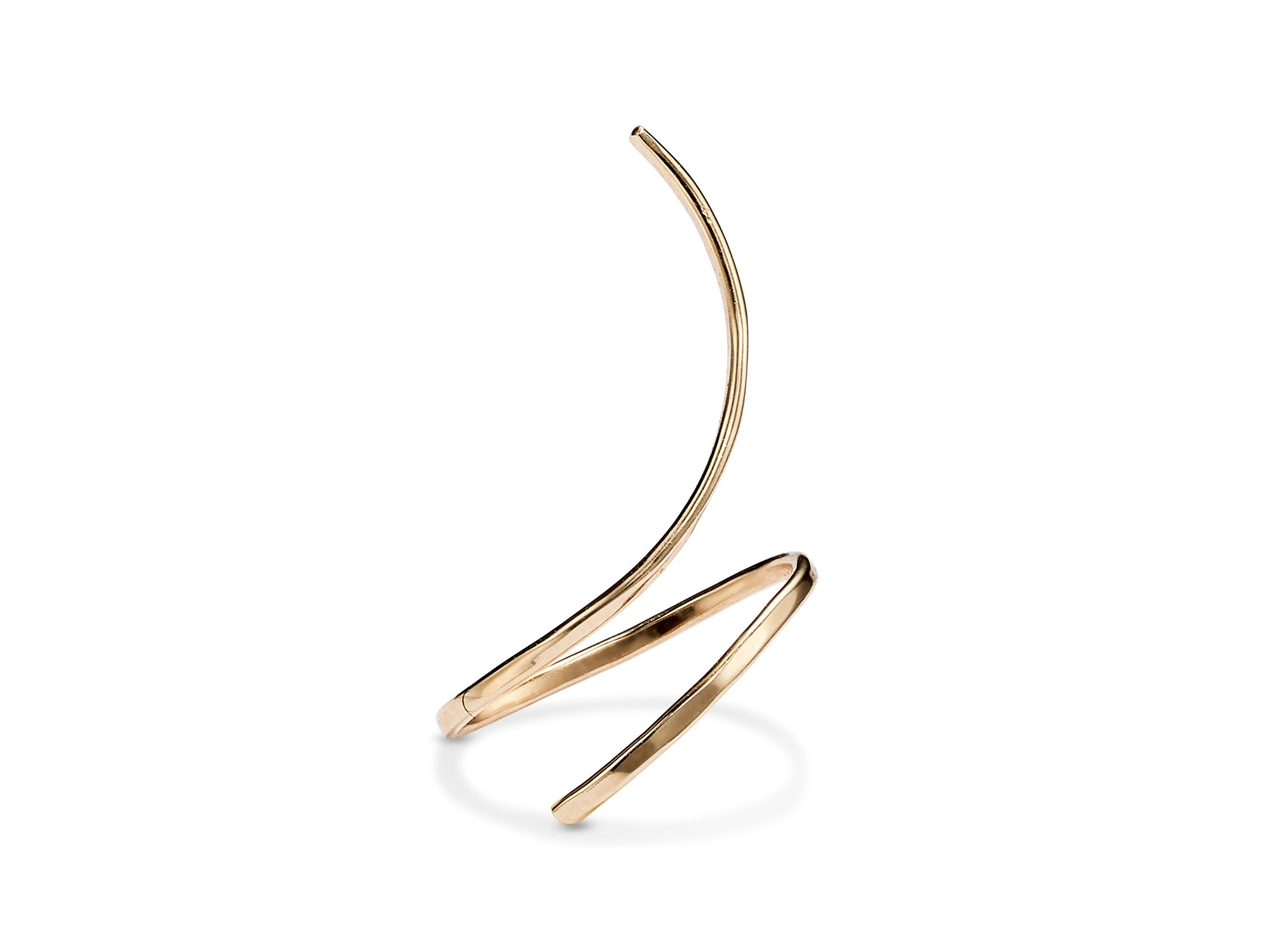 Wire Climber Earrings in 14K Yellow Gold - Exclusive — Image 5