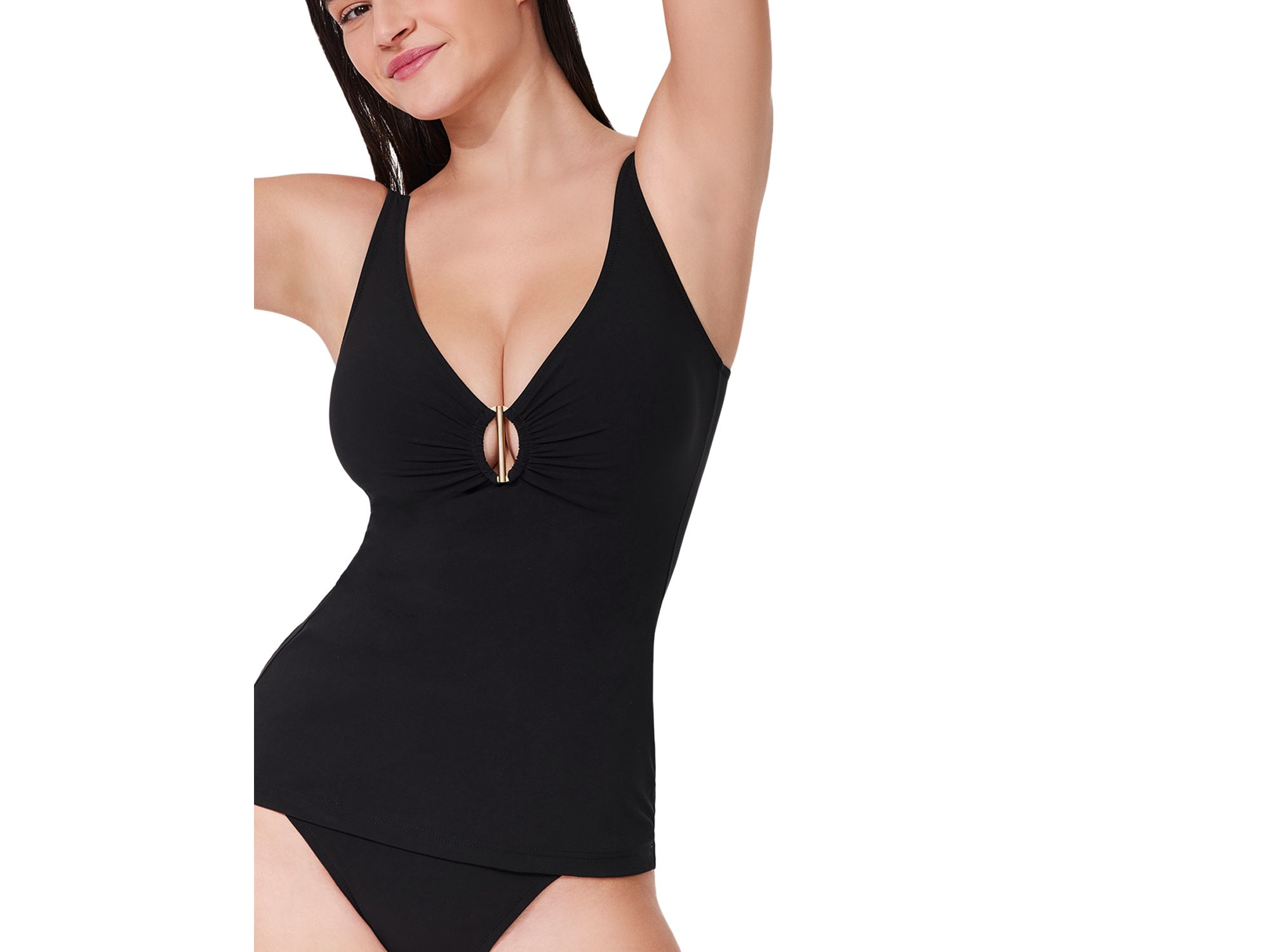 Beyond Time D-Cup V Neck Tankini — Image 8