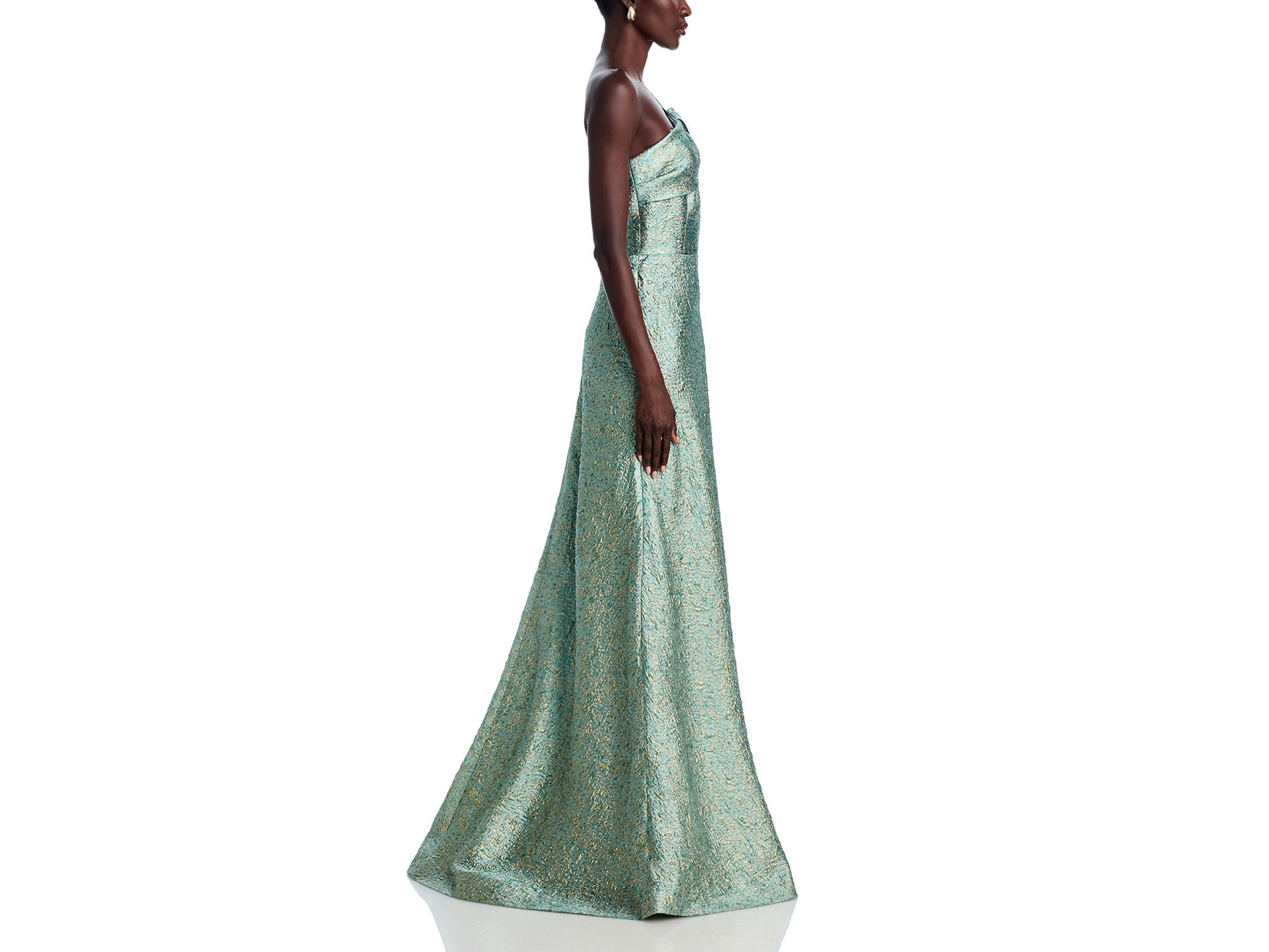 Metallic Jacquard Gown — Image 7