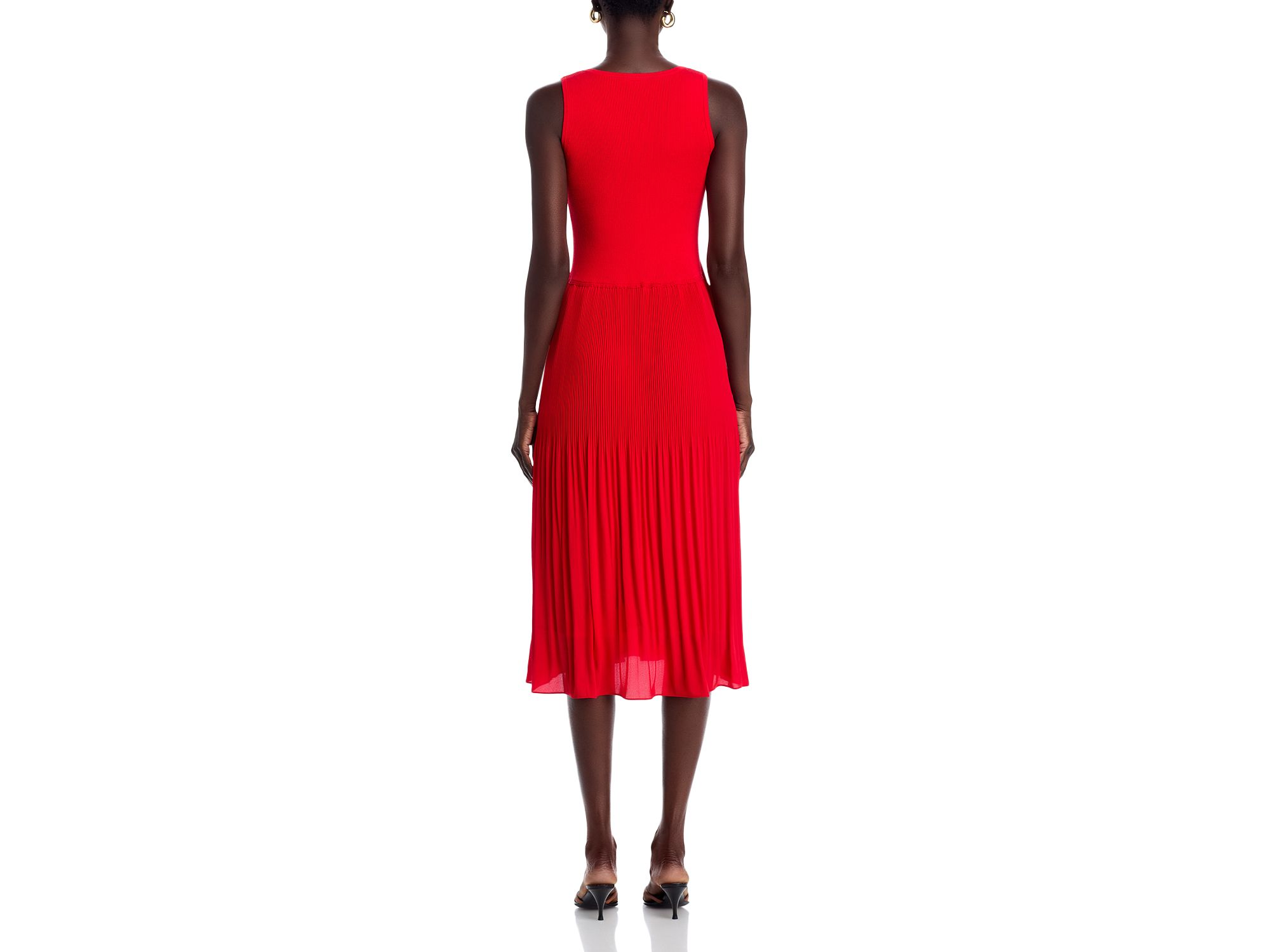 Pleated Midi Dress — Image 5