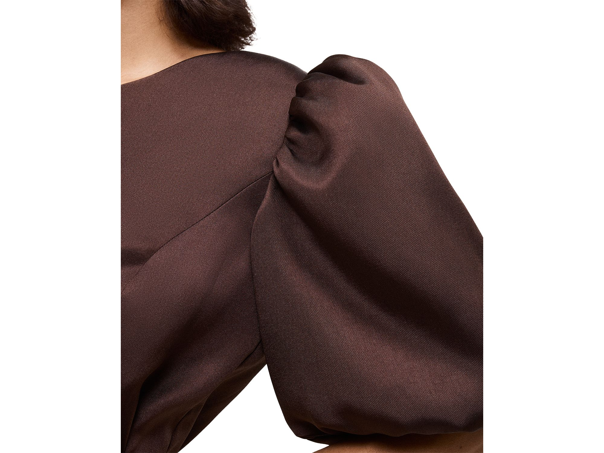 Ivy Satin Puff Sleeve Jacket — Image 3