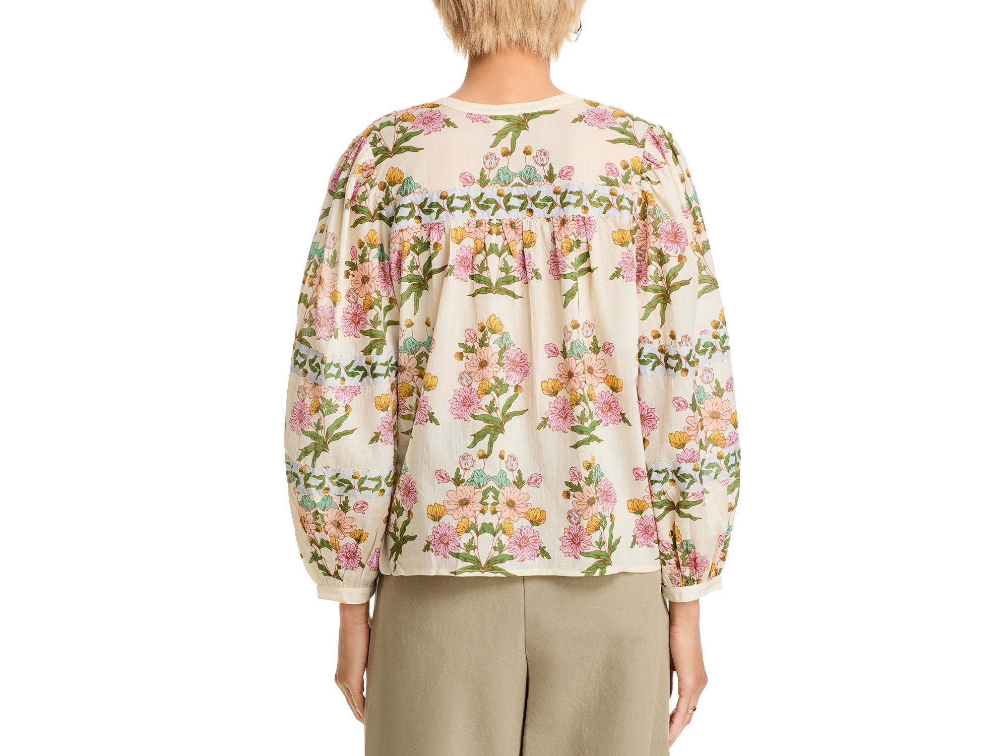 Floral Popover Top - Exclusive — Image 3