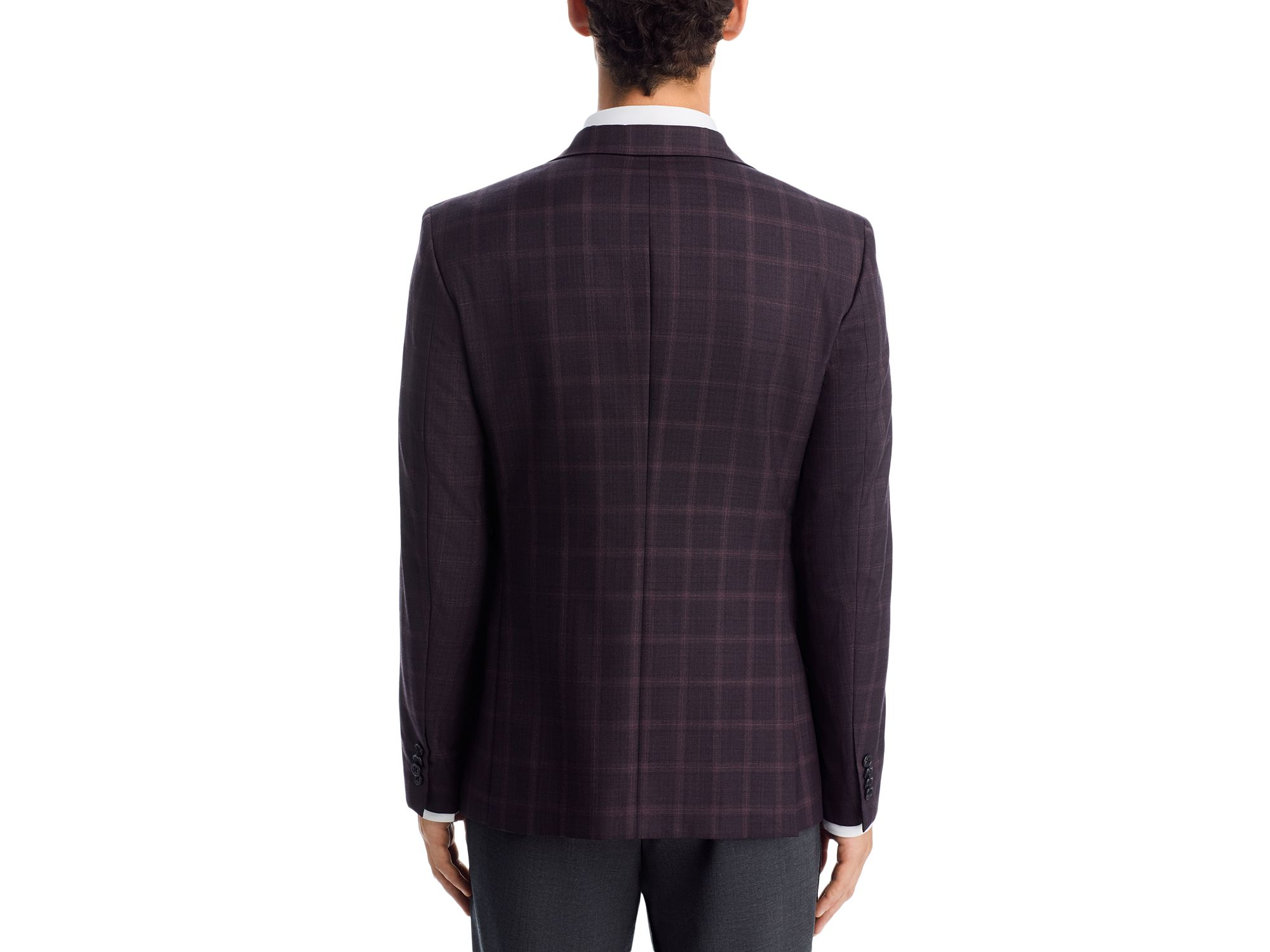 Slim Fit Tonal Plaid Sport Coat — Image 4