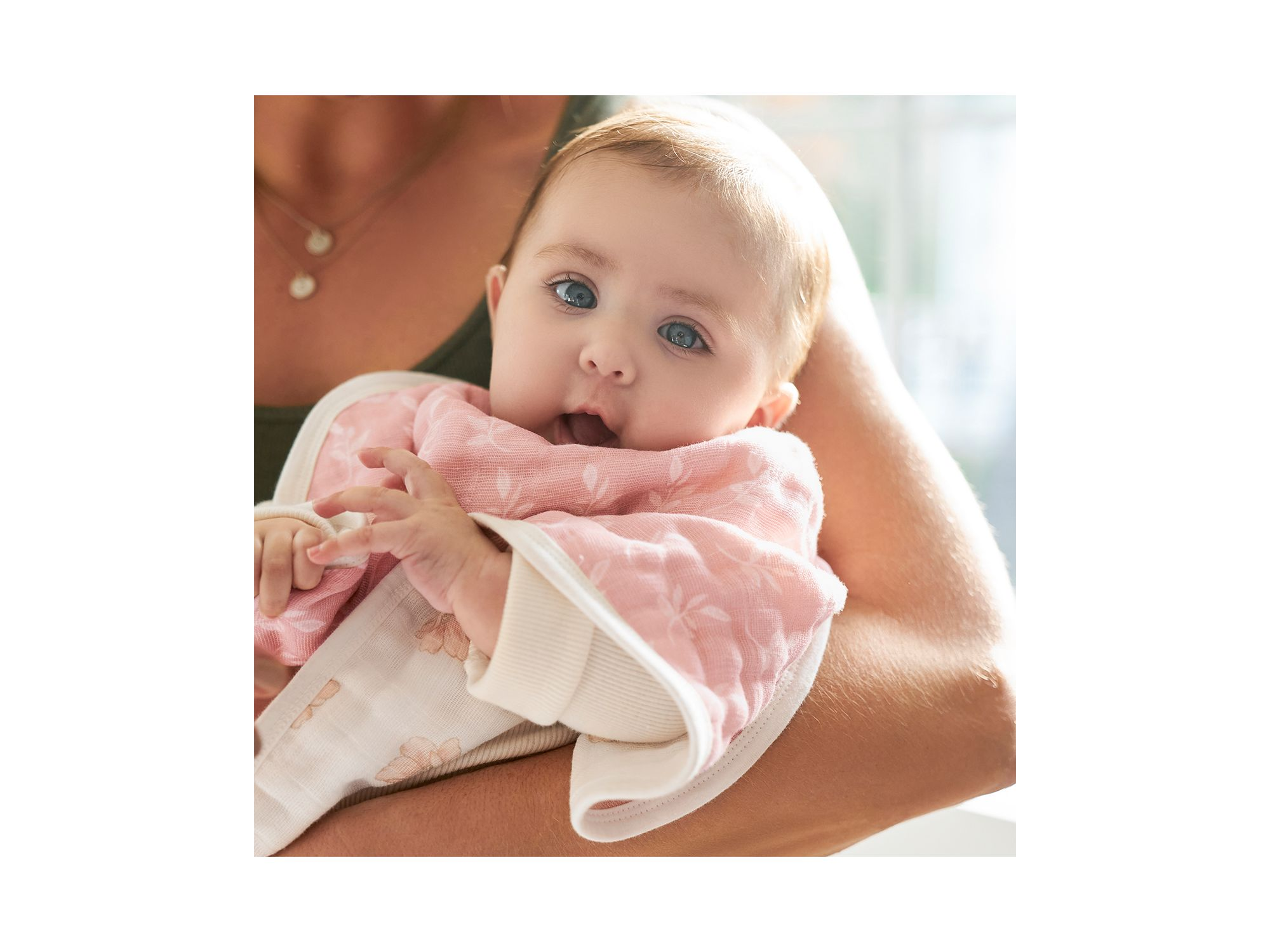 Muslin Reversible Burpy Bibs, 2 Pack — Image 3