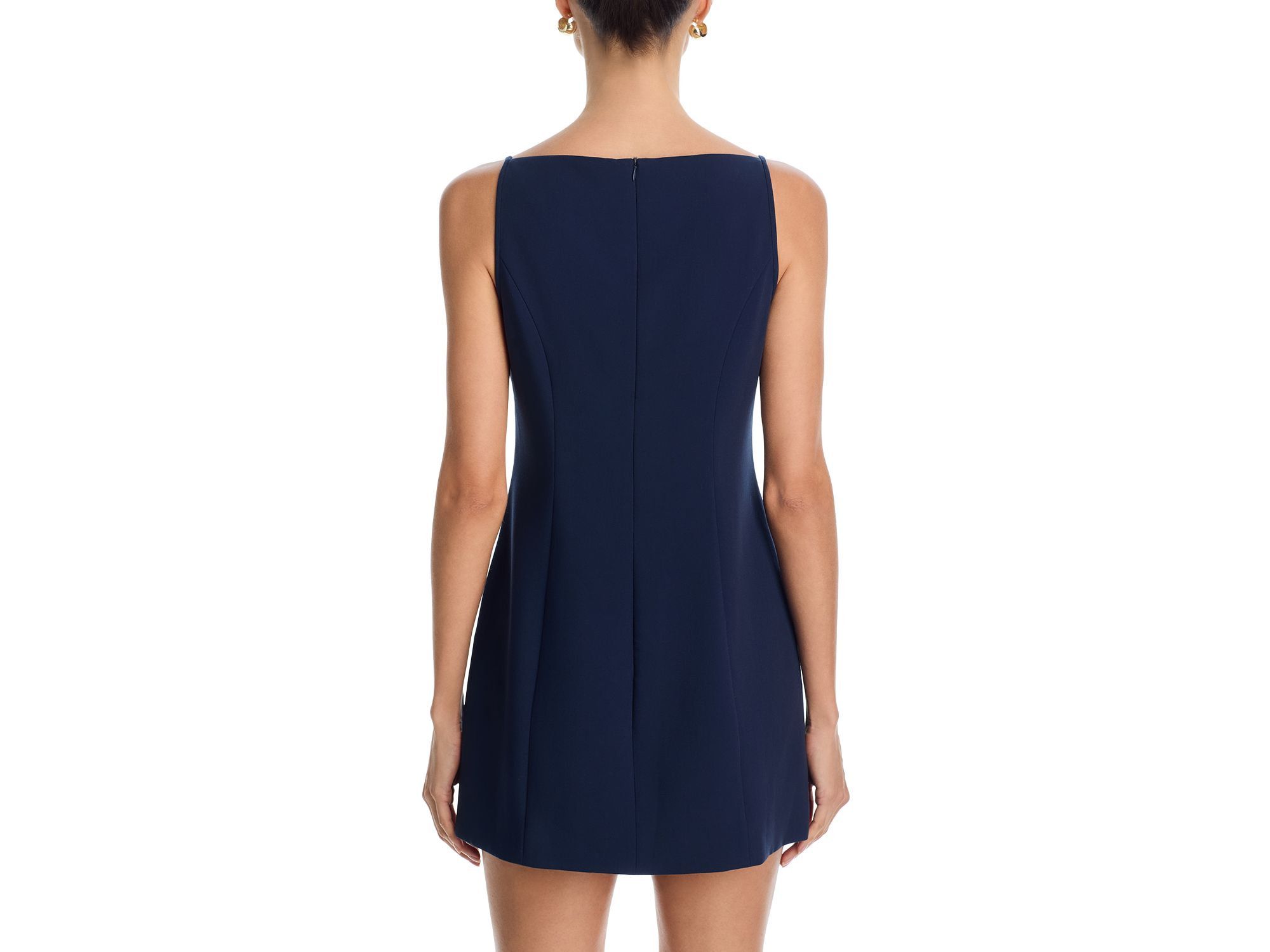 Azra Twill Square Neck Mini Dress — Image 3