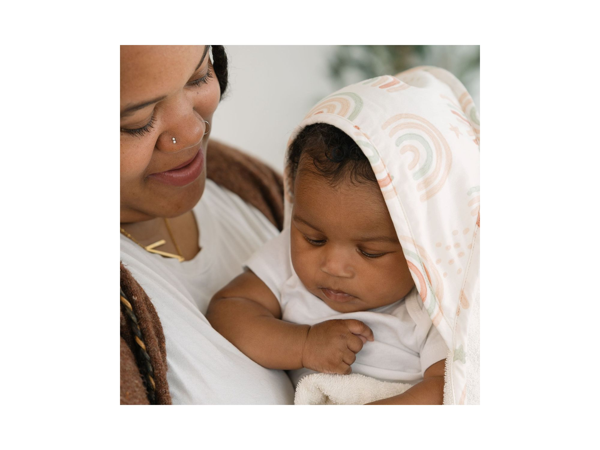Parker Baby Rainbow Hooded Towel - Ages 0-3 — Image 3