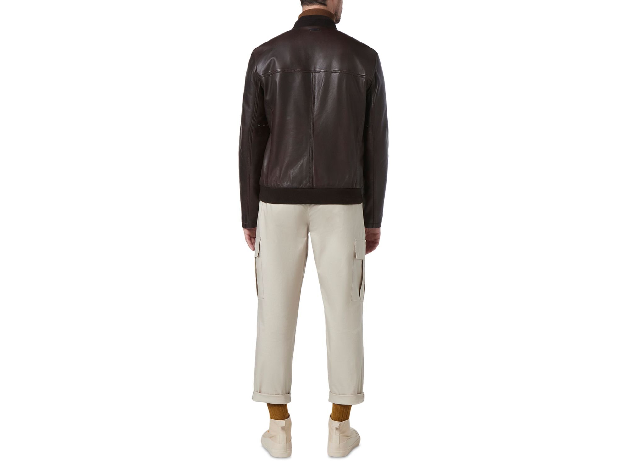 MacNeil Leather Bomber Jacket — Image 4