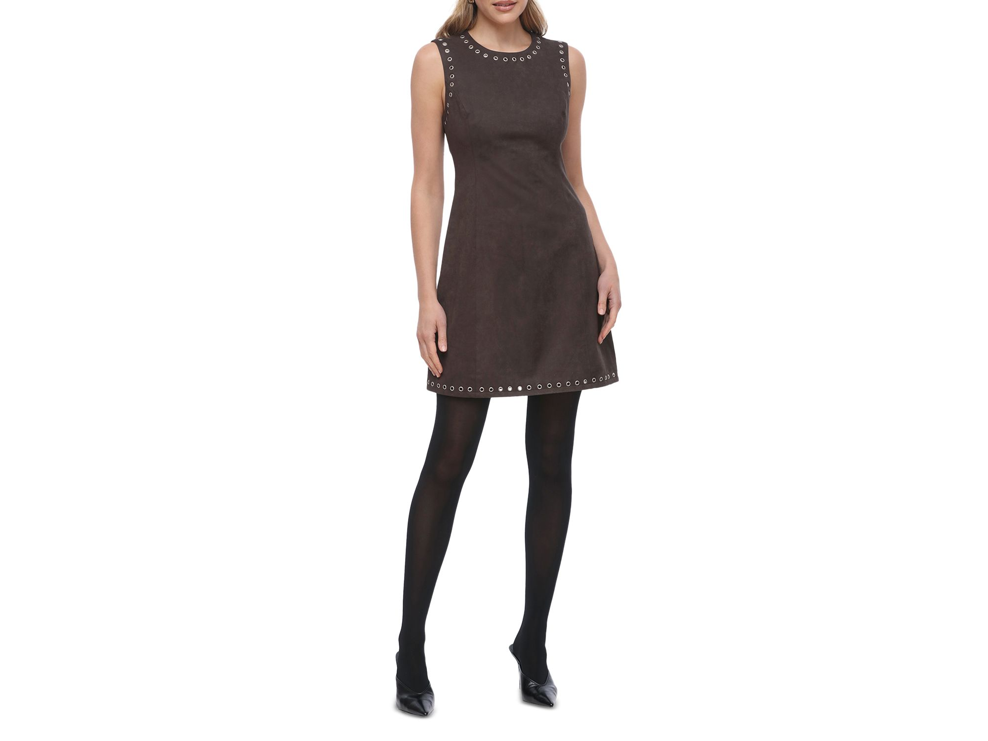 Grommet Mini Dress — Image 3