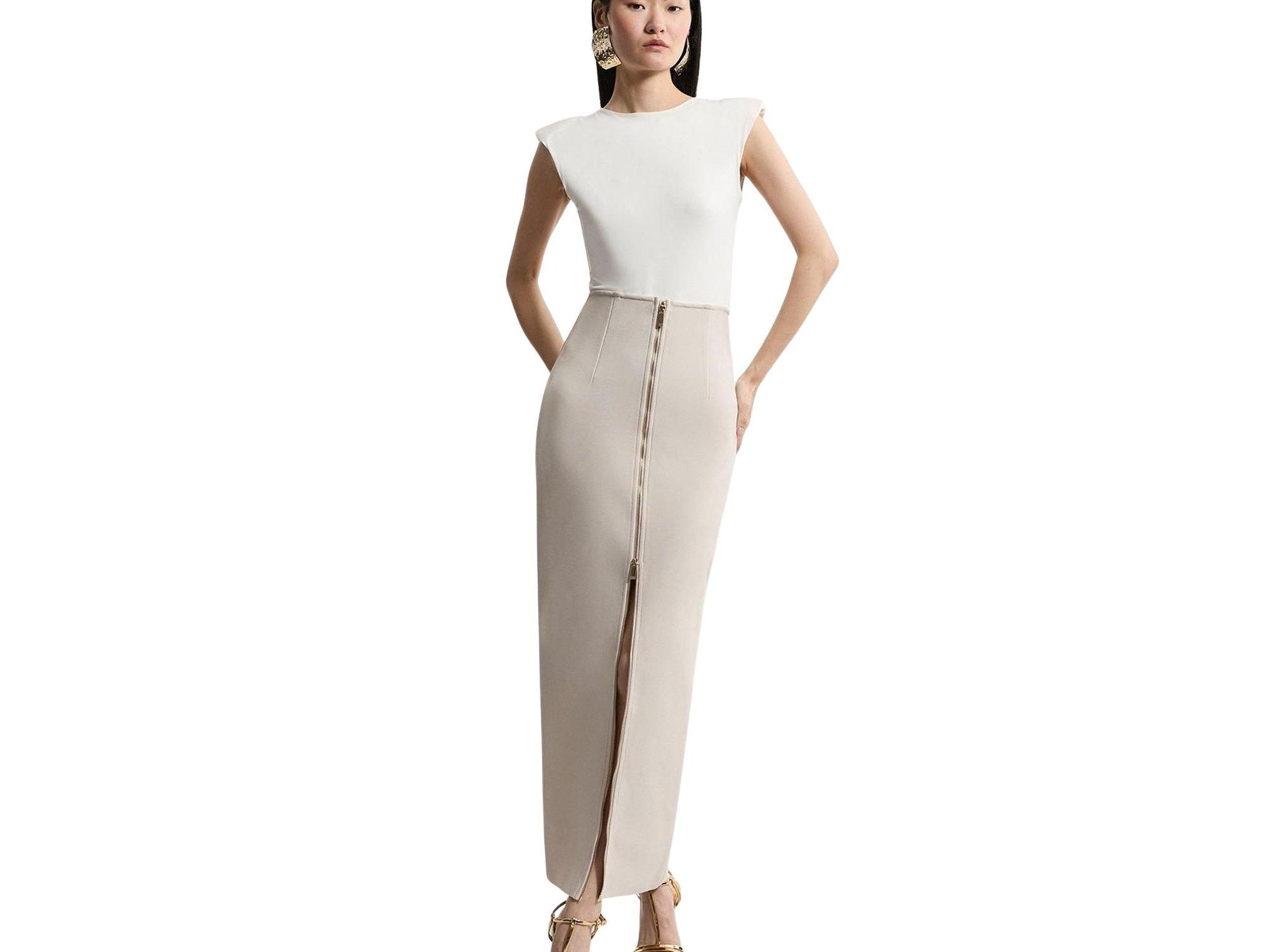 Figure Form Zip Maxi Skirt — Image 4