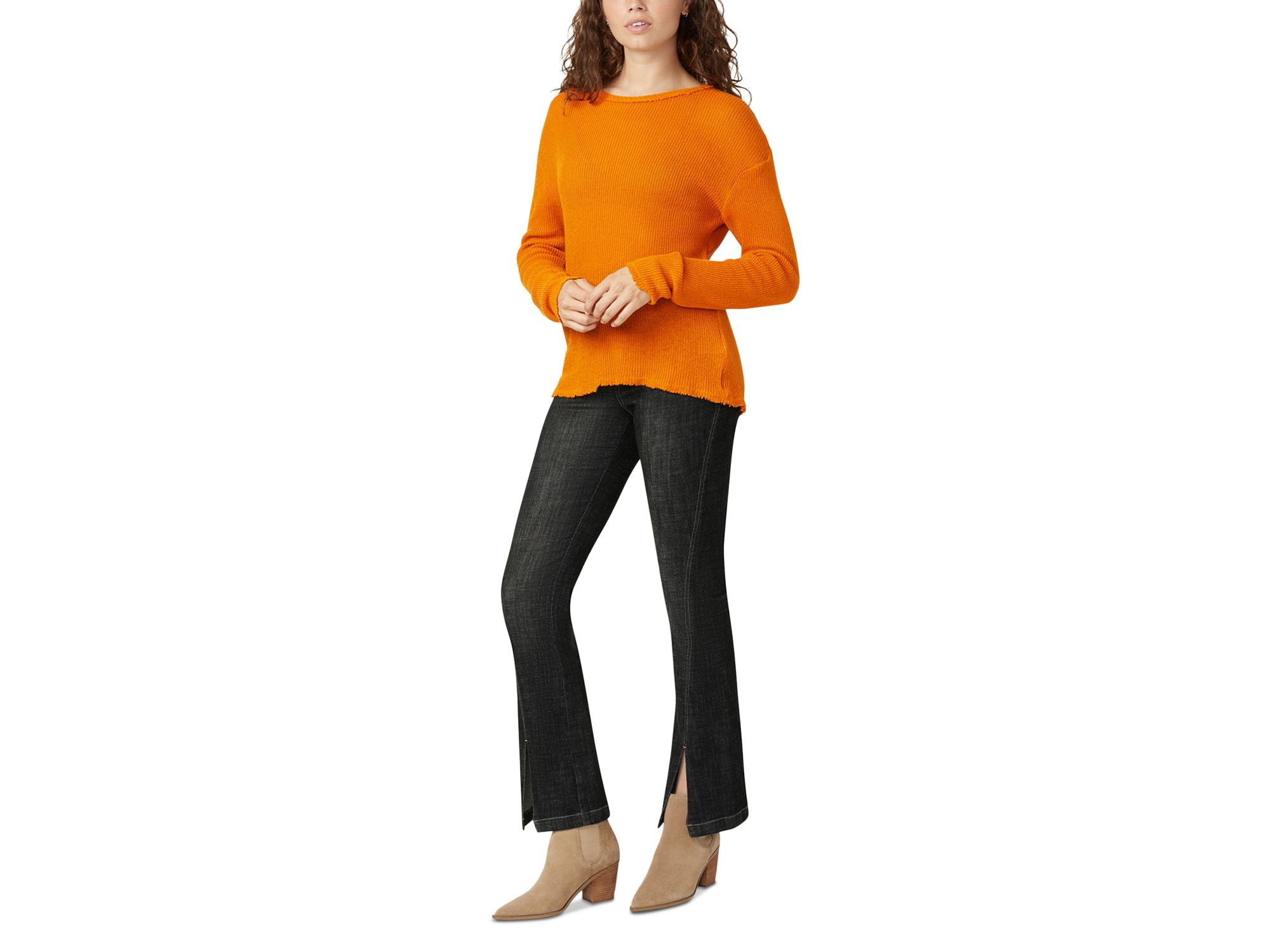 Crosshatch High Rise Bootcut Jeans in Black — Image 6