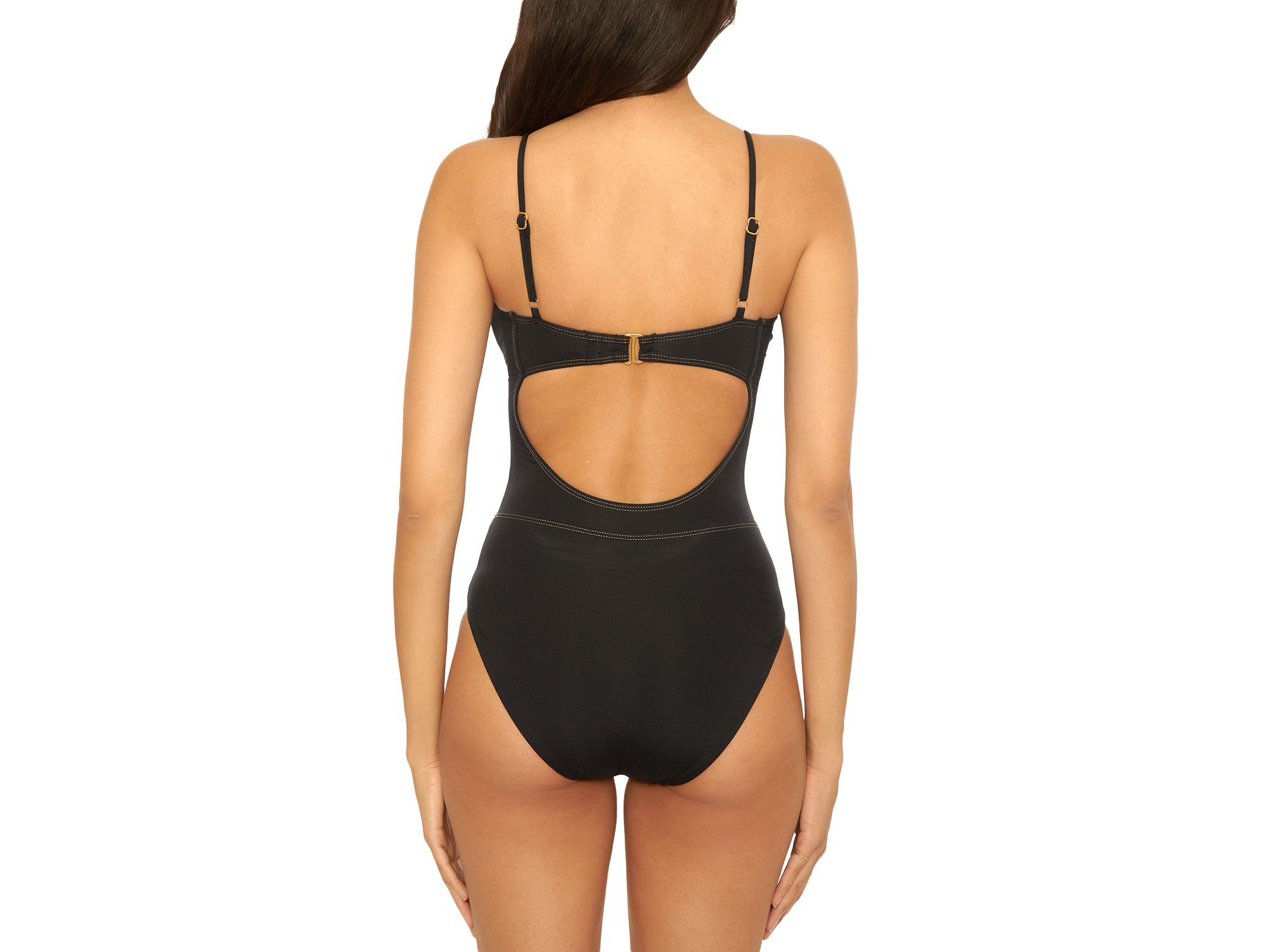 Color Code Corset Style One Piece Swimsuit — Image 3