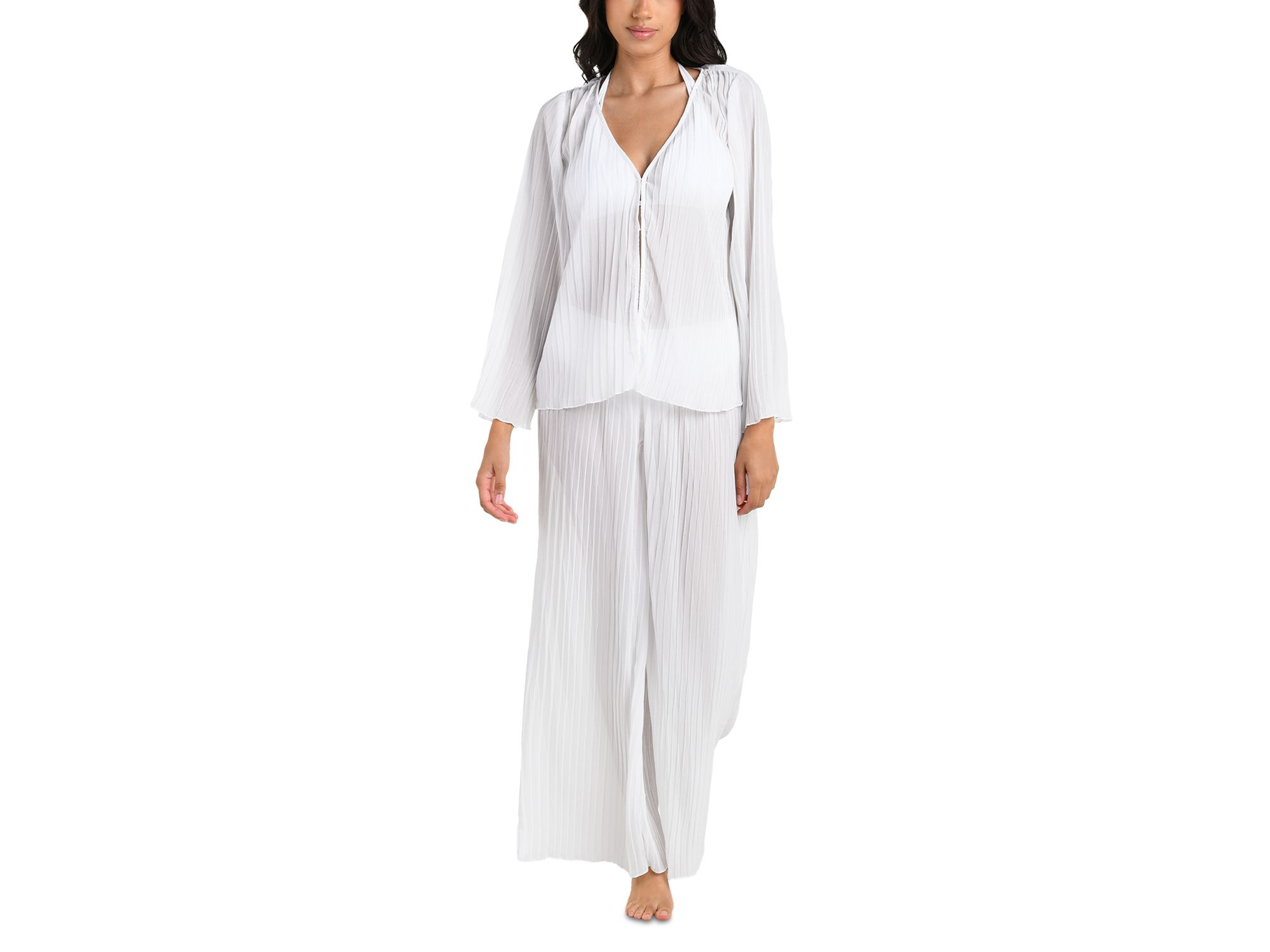 Sunbeams Pleated Cover Up Shirt — Image 5