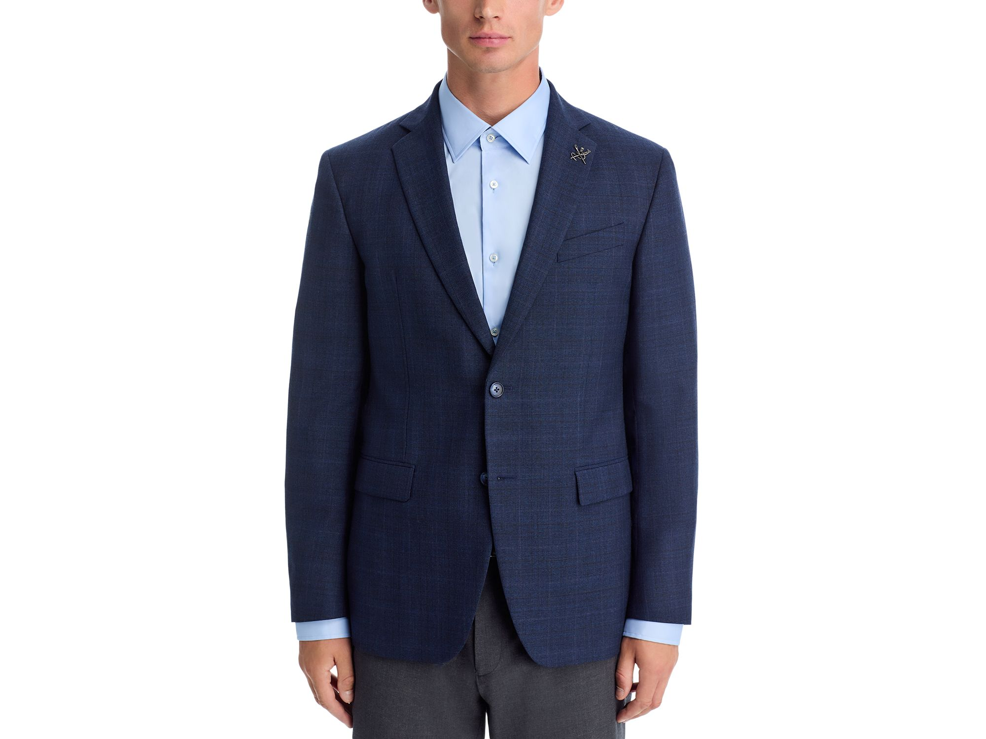 Slim Fit Tonal Plaid Sport Coat — Image 3