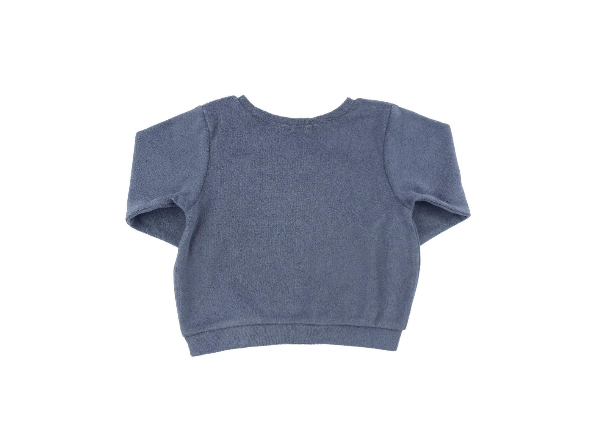 Unisex Terry Baseball Applique Brooklyn Boxy Sweatshirt - Little Kid — Image 3