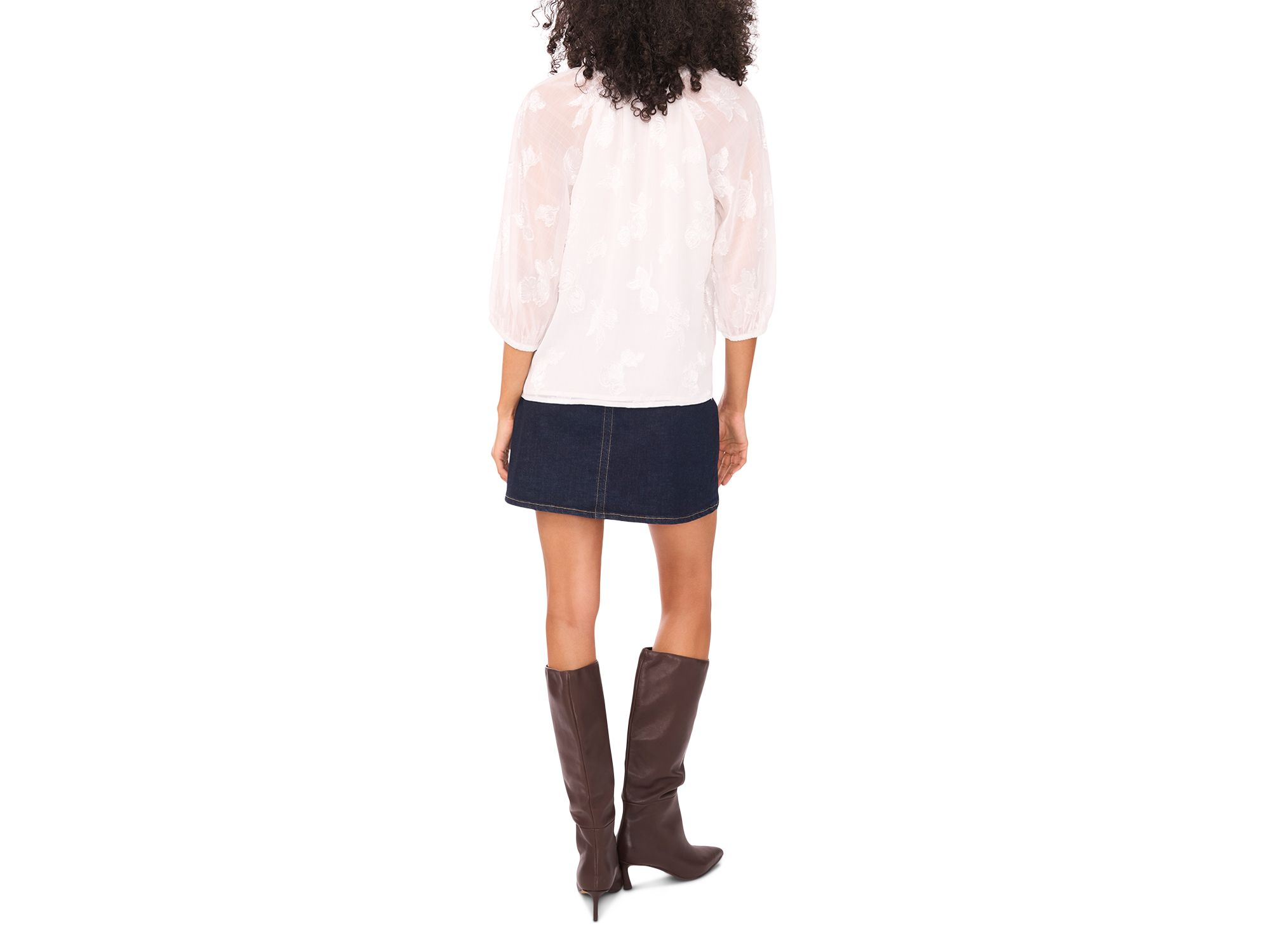 Raglan Sleeve Button Down Blouse — Image 3