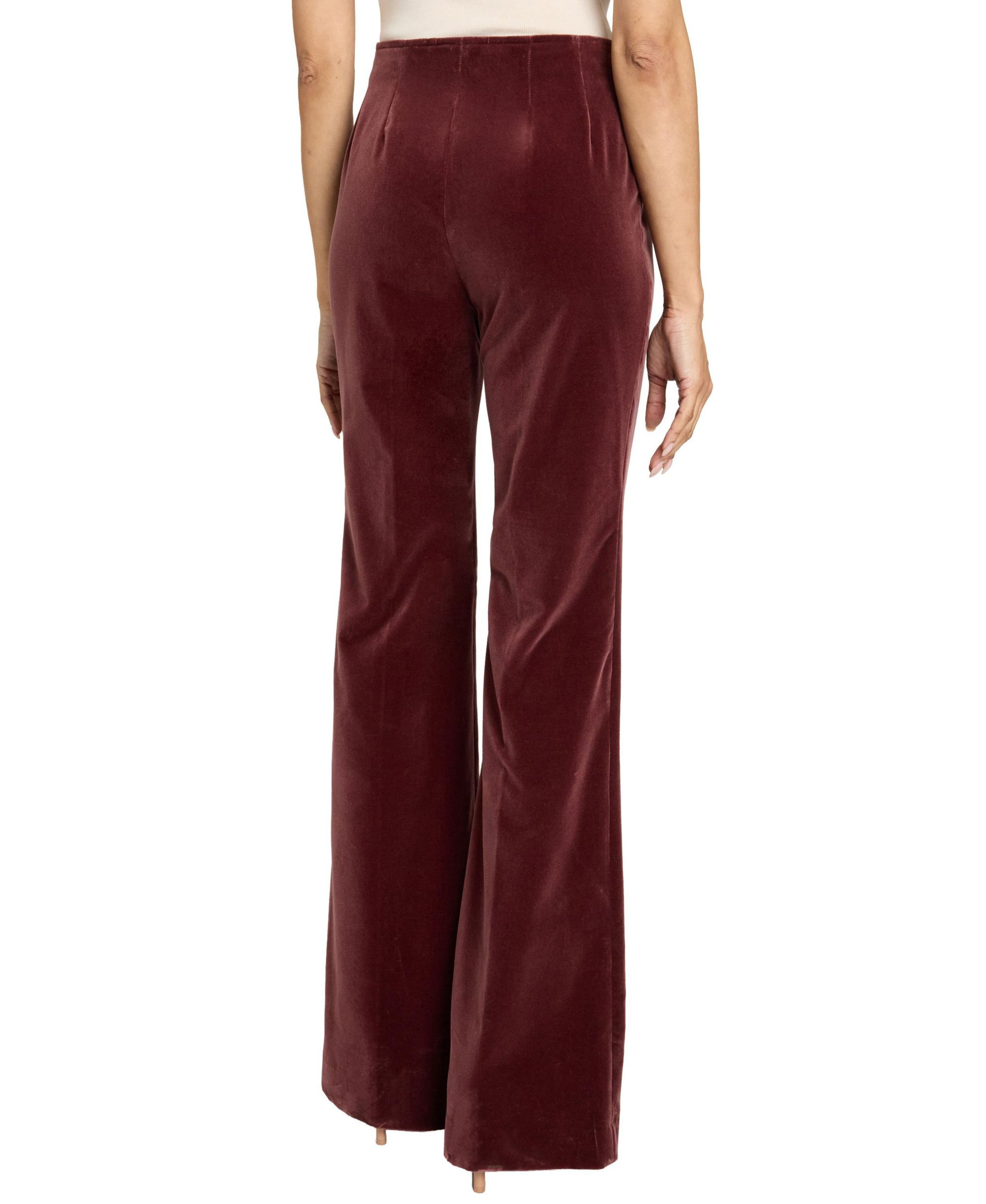 Elizabeth Flared Leg Pant in Luxury Velvet — Image 3