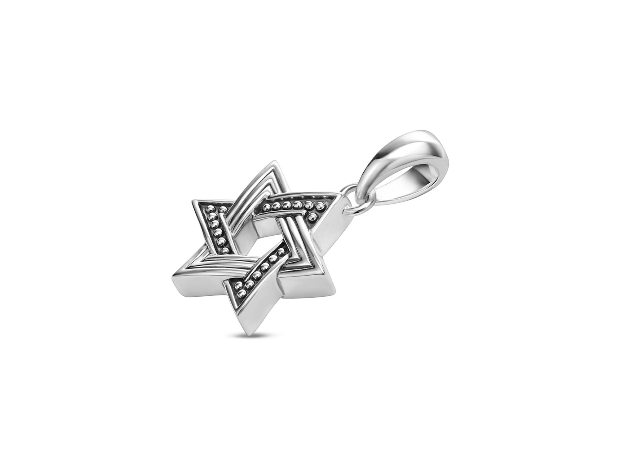 Men's Sterling Anthem Small Star of David Amulet Pendant — Image 3