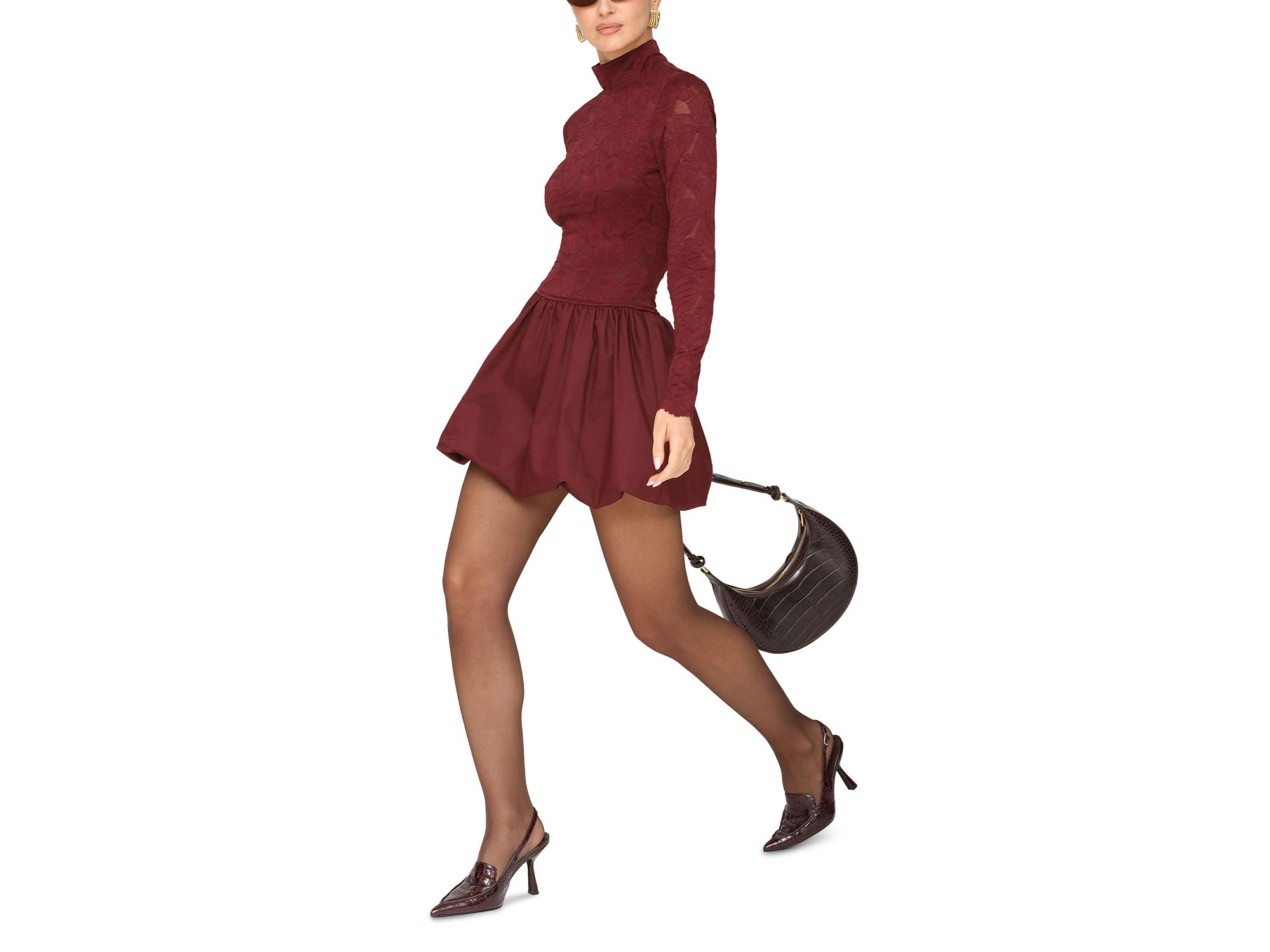 Bubble Hem Mini Dress — Image 5