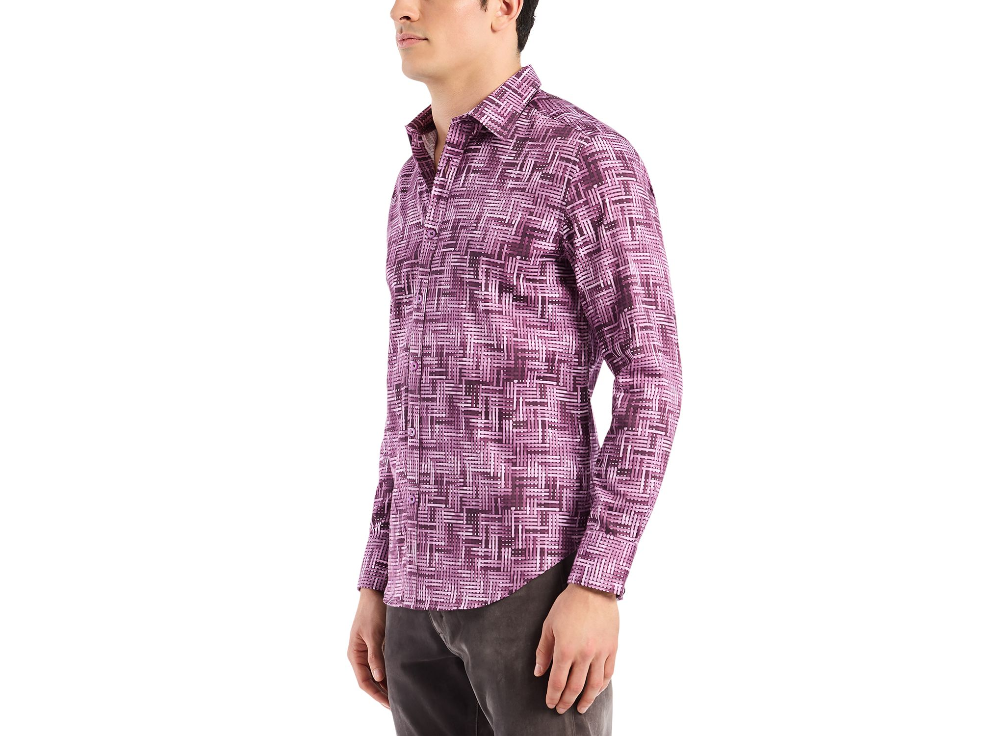 Berkley Long Sleeve Printed Woven Shirt — Image 7