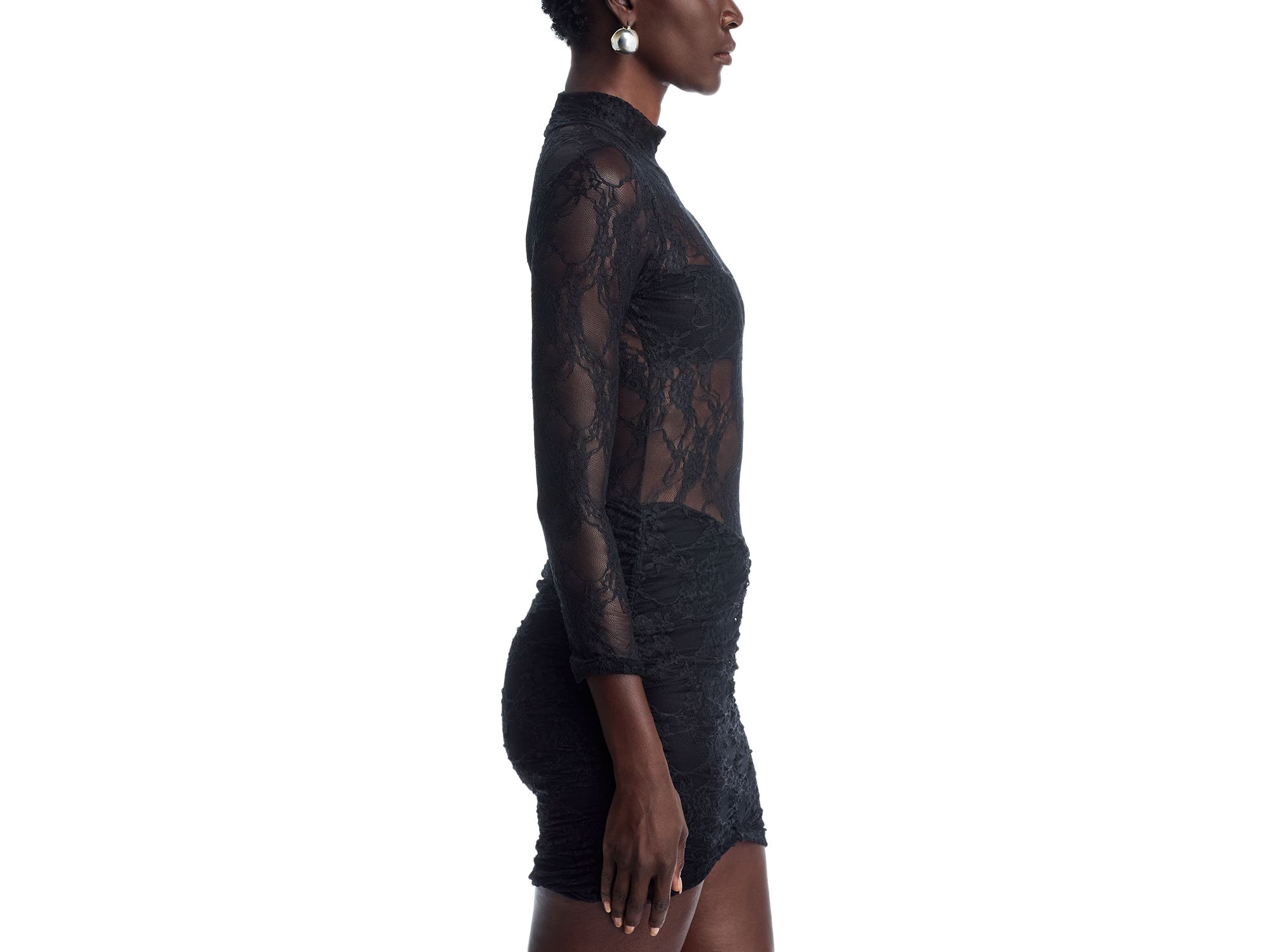 Drop Waist Lace Mini Dress — Image 4