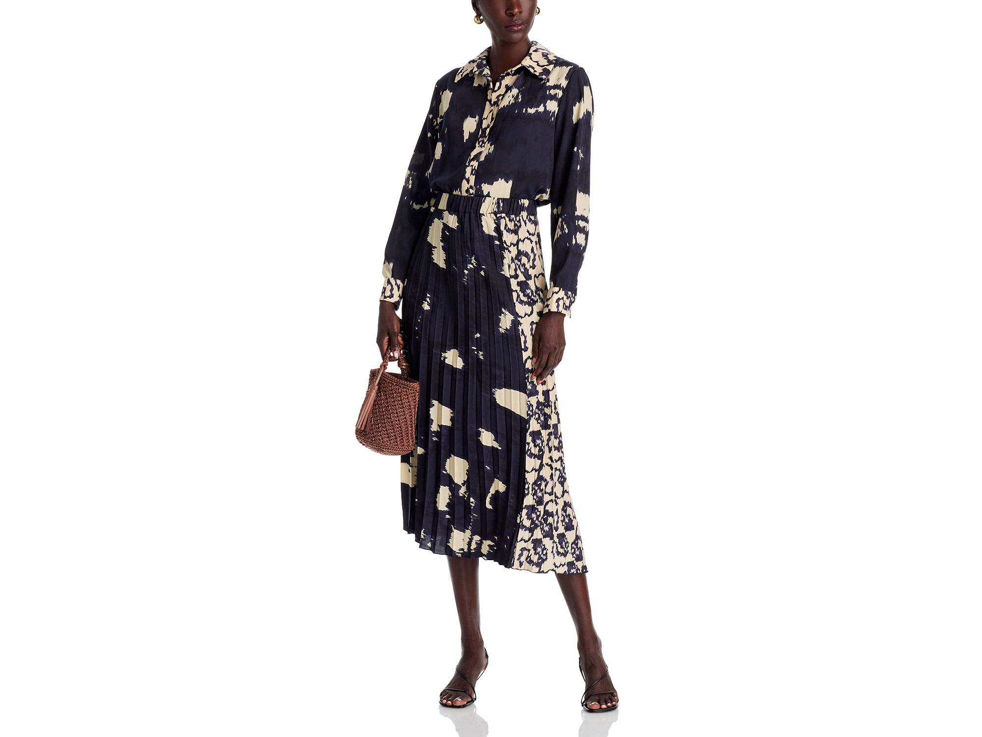 Pleated Midi Skirt — Image 4