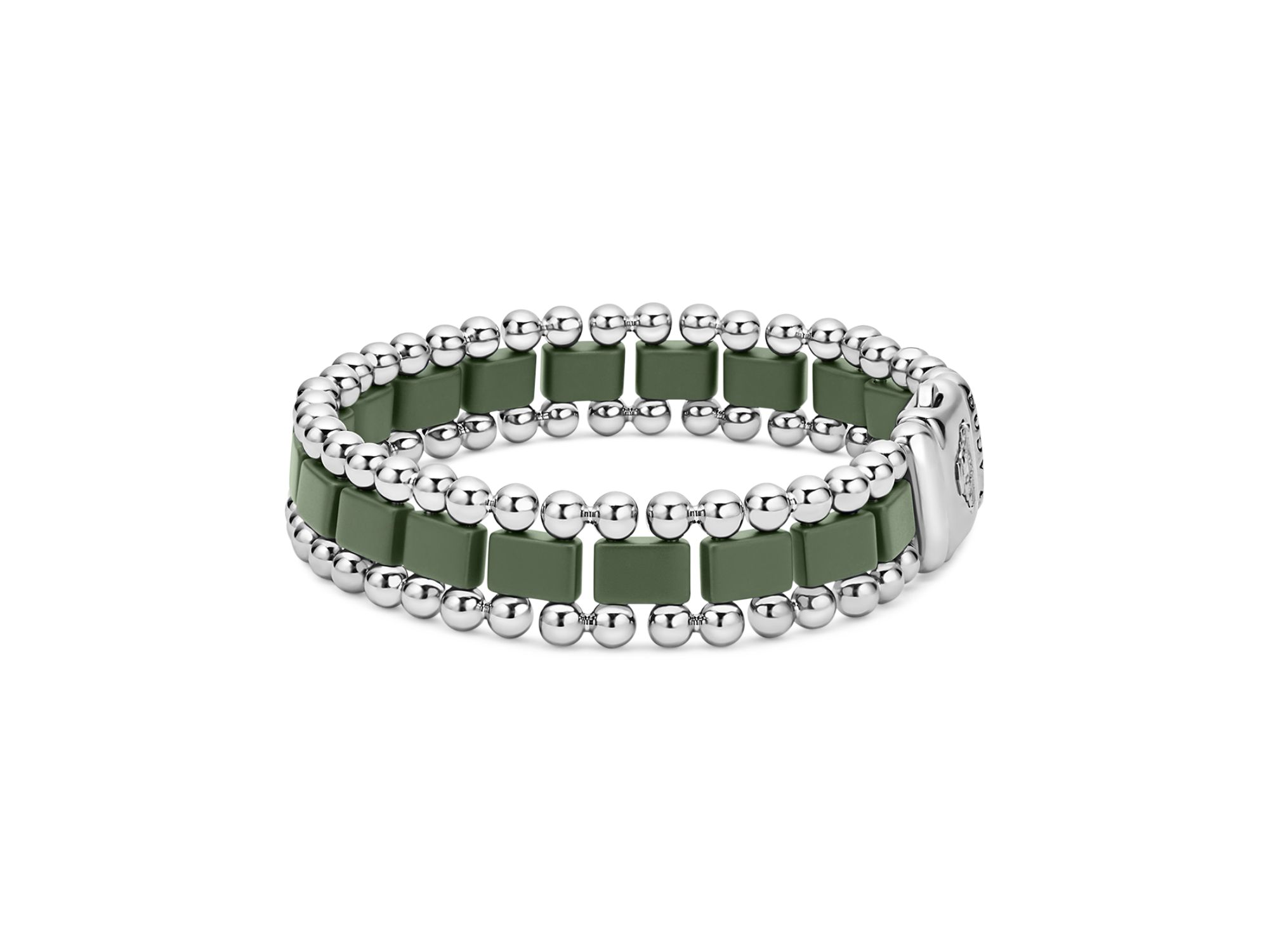 Men's XX Anthem Green & Caviar Beaded Bracelet - Exclusive — Image 4