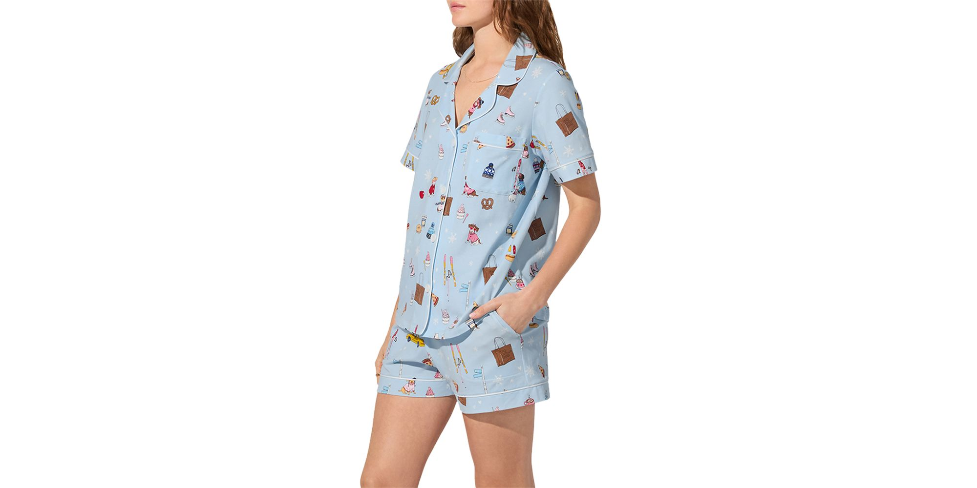 Printed Short Pajama Set - Exclusive — Image 8