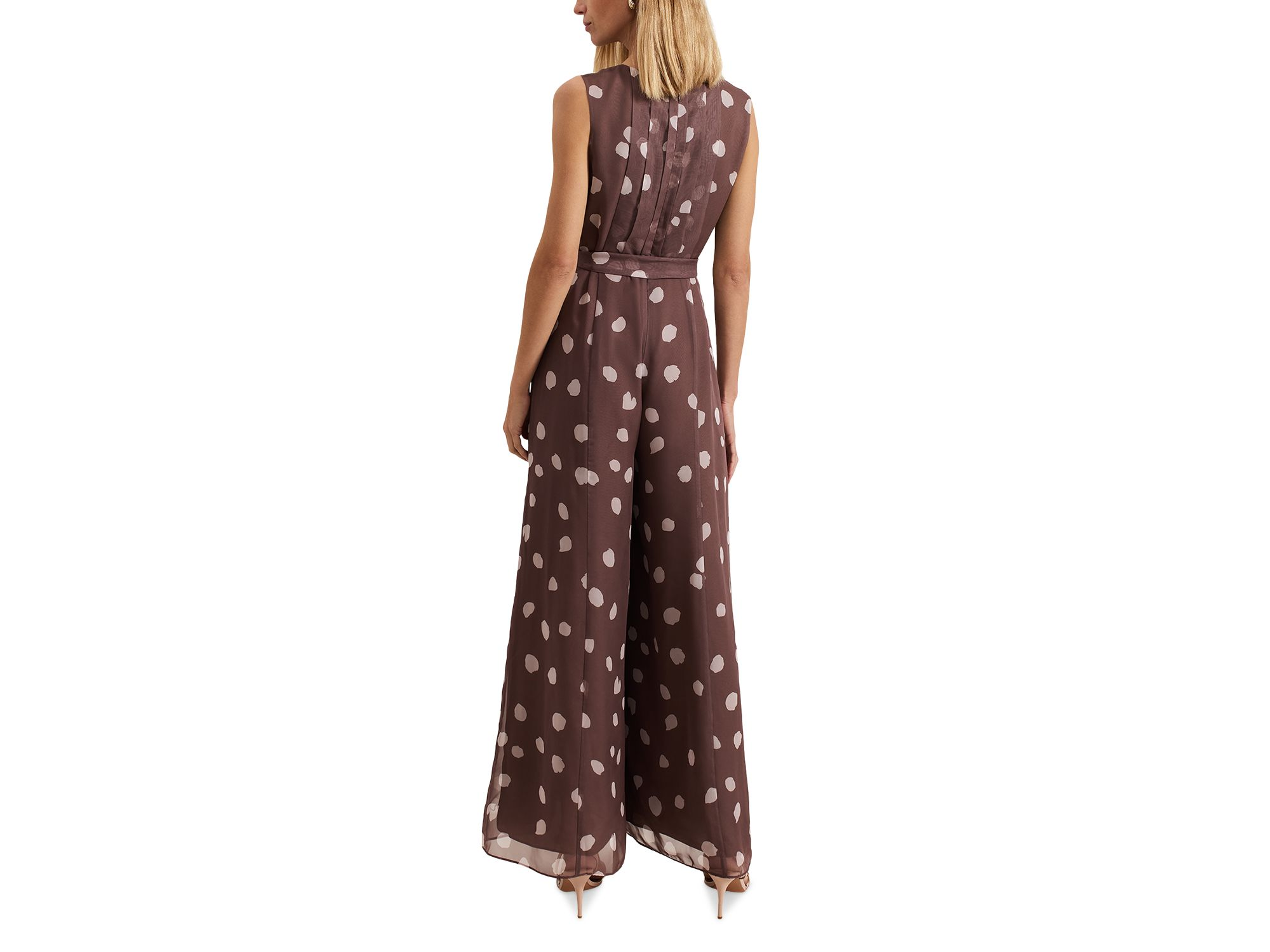 Maxine Chiffon Dot Print Jumpsuit — Image 9