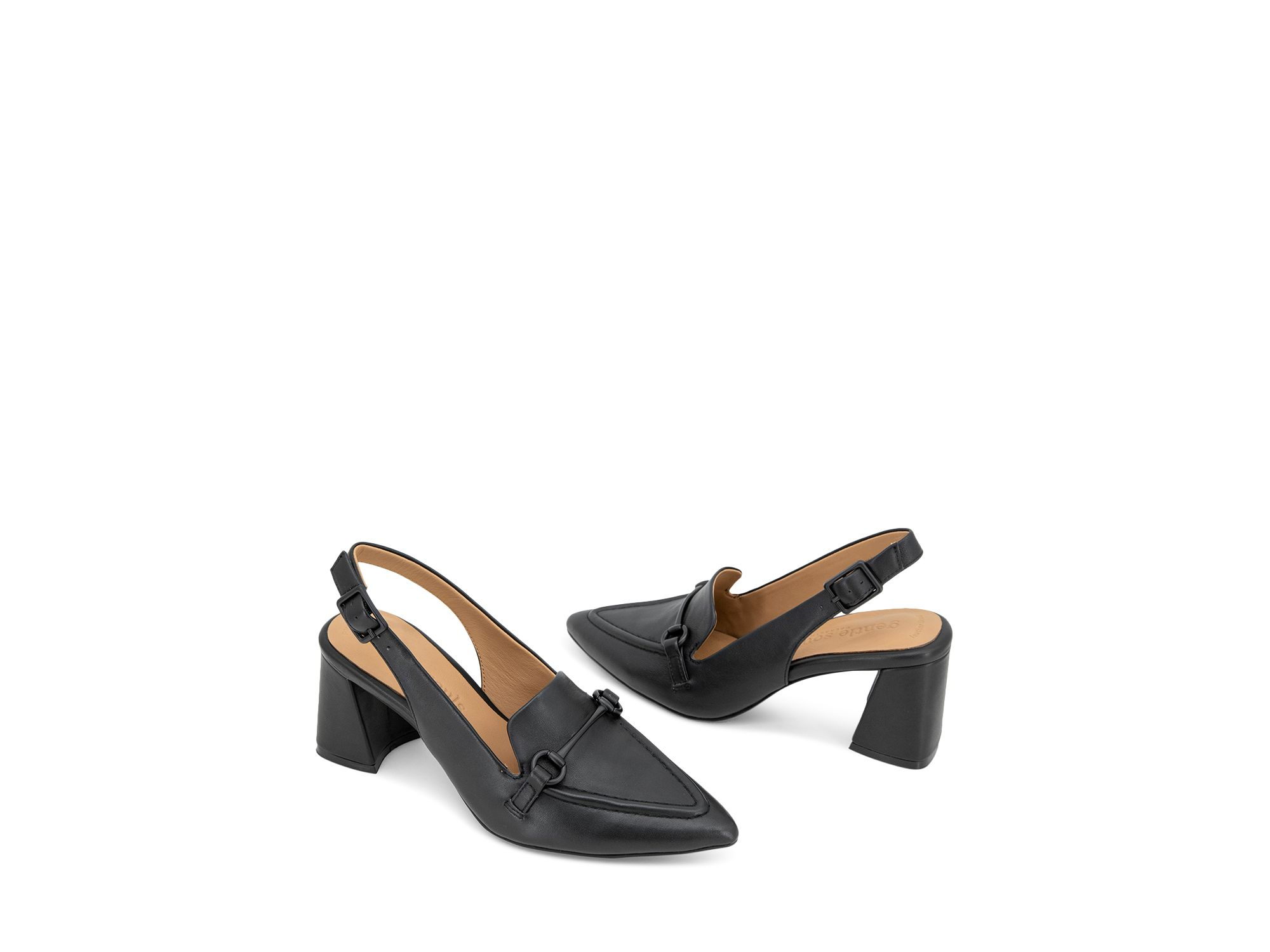 Women's Dawson Leather Slingback Pumps — Image 7