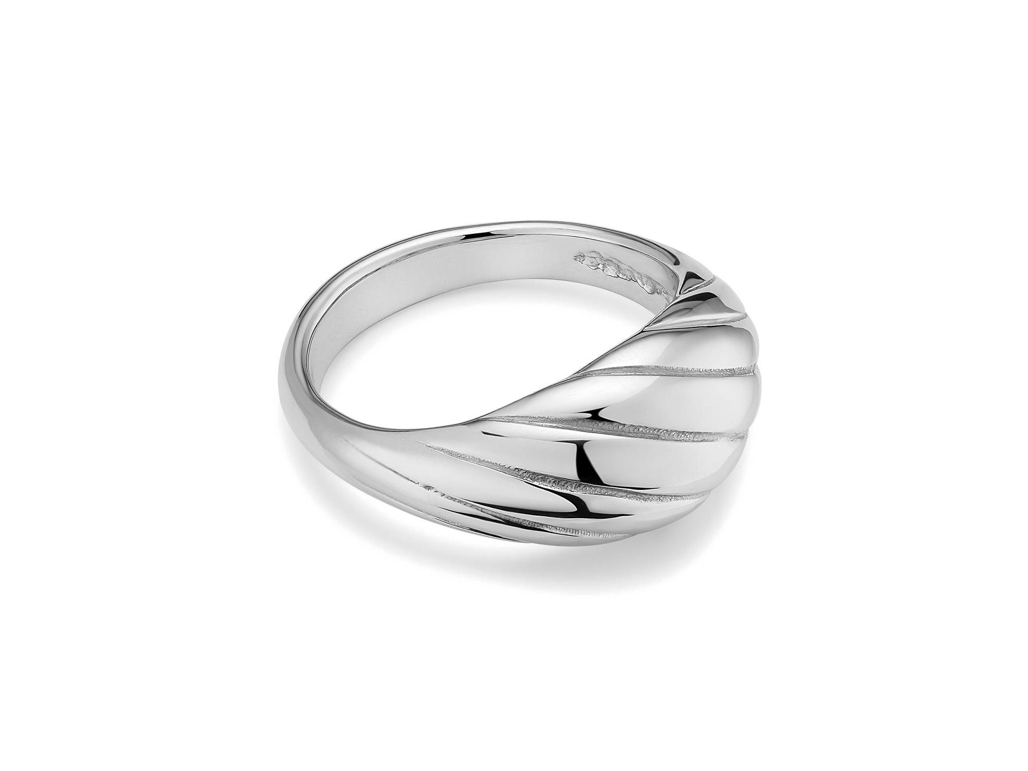 Sterling Swirl Dome Ring — Image 5
