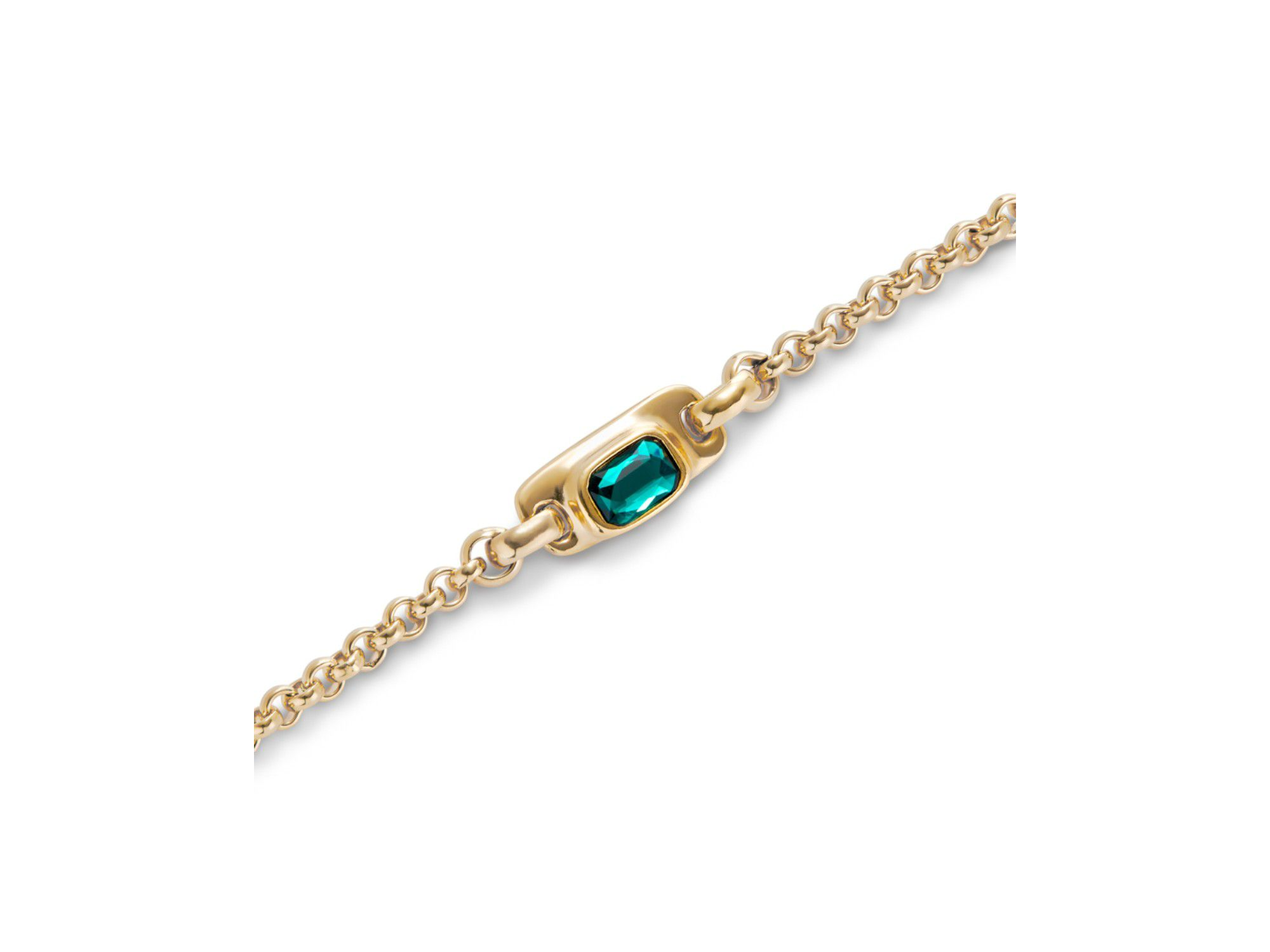 Turquoise Crystal Link Bracelet — Image 3