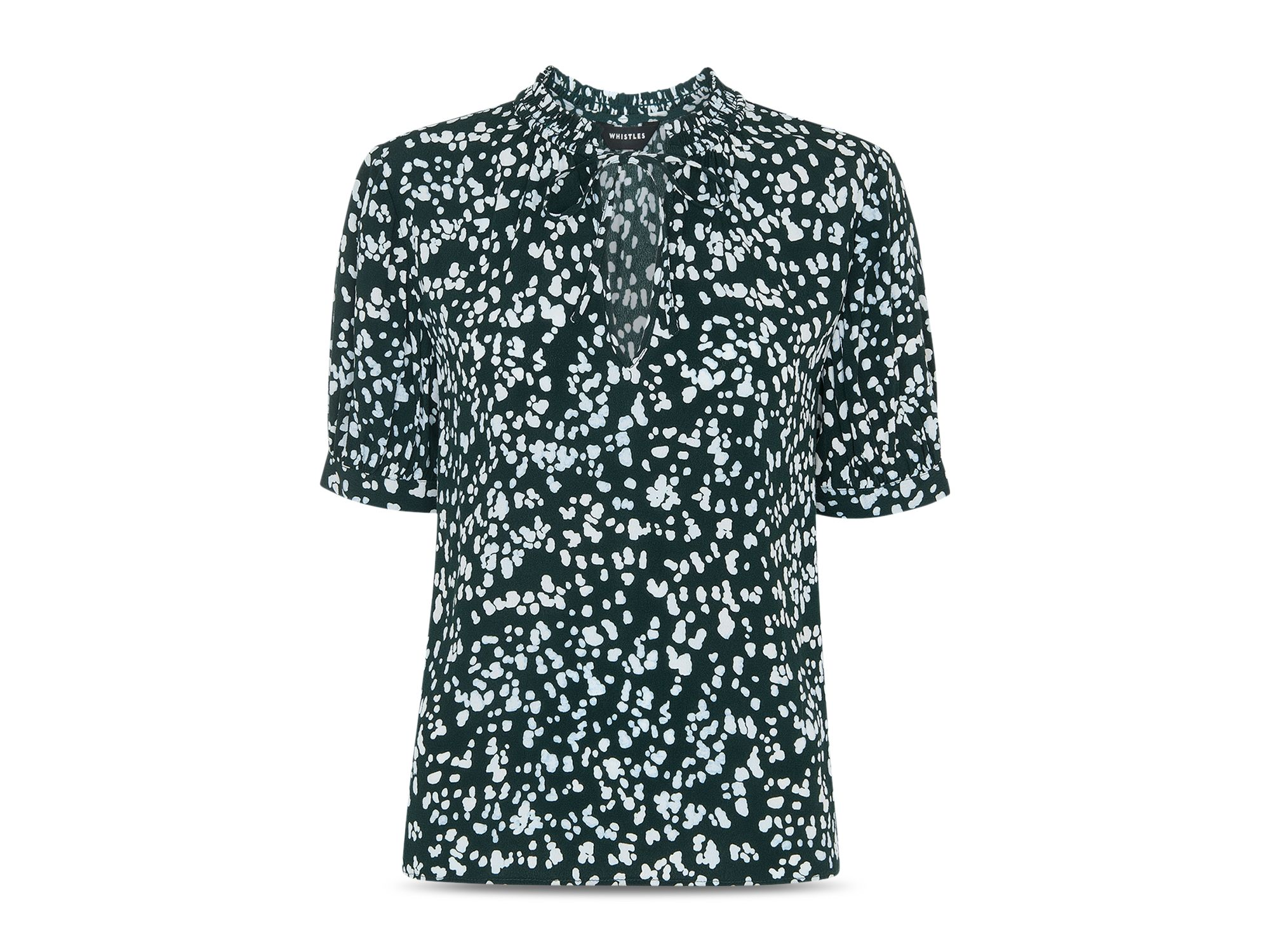 Animal Tie Neck Blouse — Image 4
