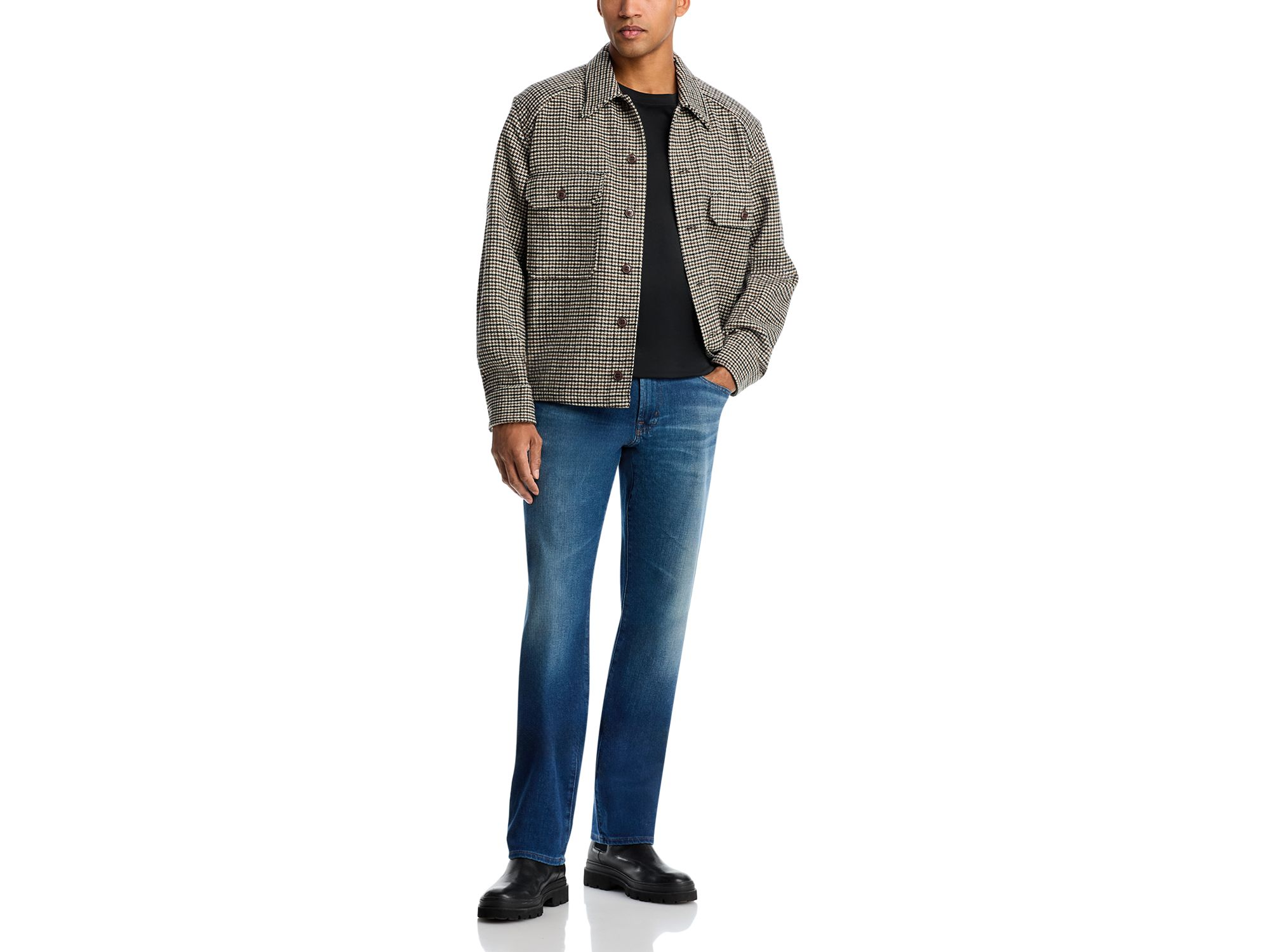 Protégé Classic Straight Fit Jeans in Museum — Image 3