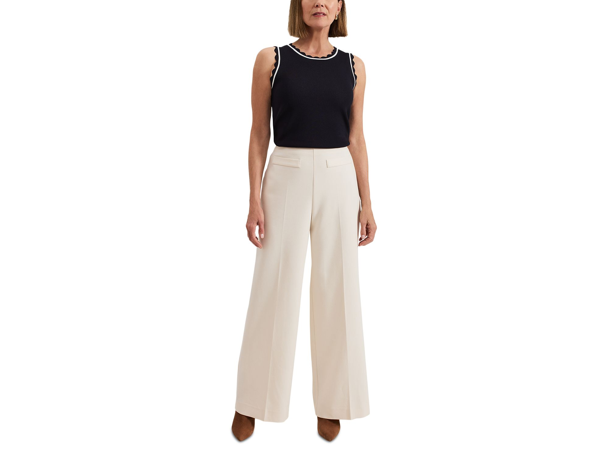 Liz Scalloped Edge Tank Top — Image 8